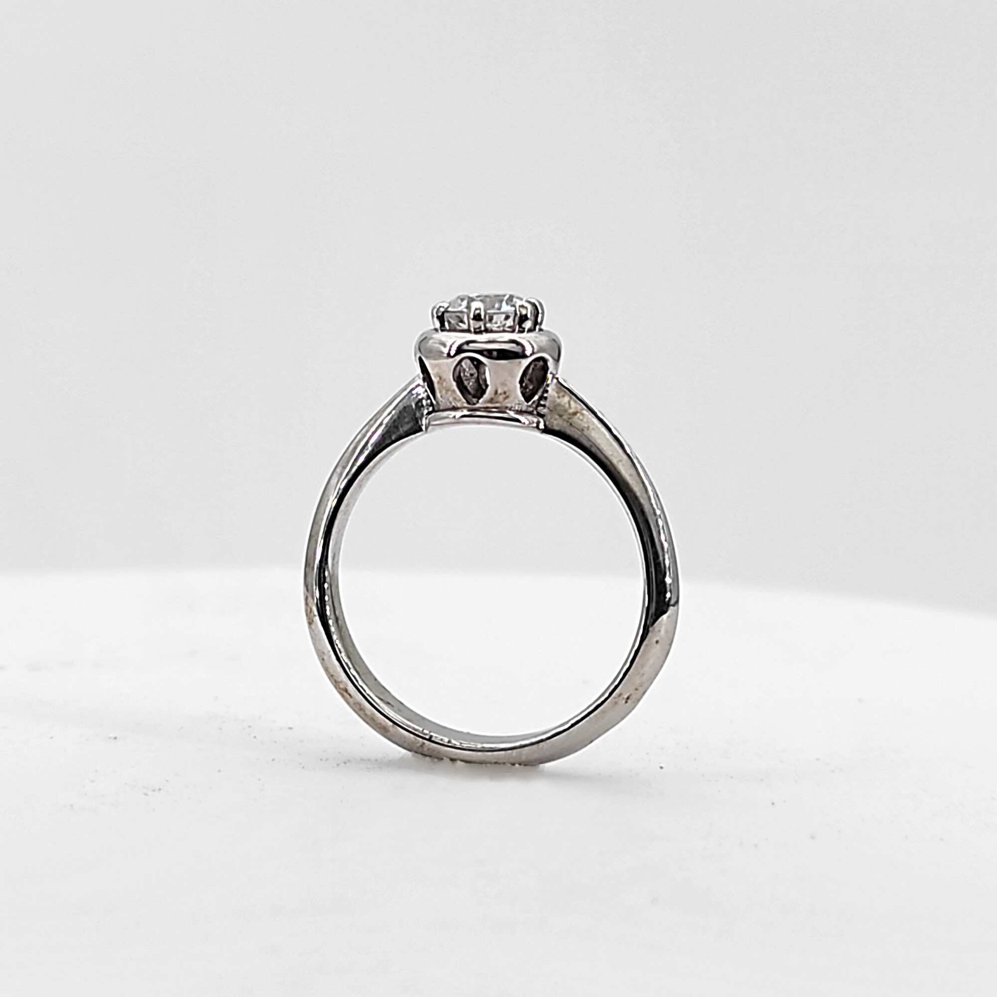 Anna Gioielli Gioielli Classici anello solitario oro bianco 0,25 ct