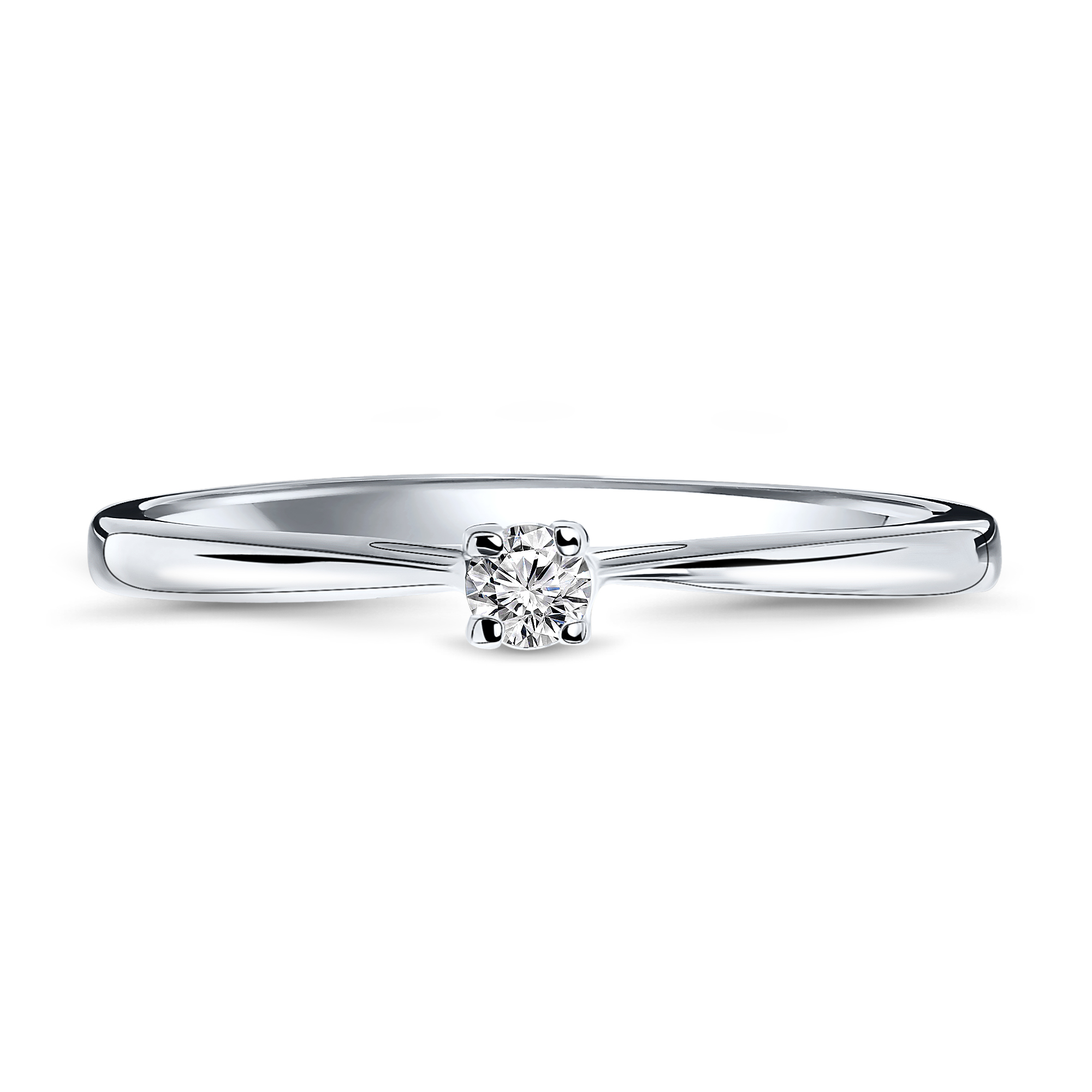 Miore Ring Anello Oro Bianco 9Kt 375