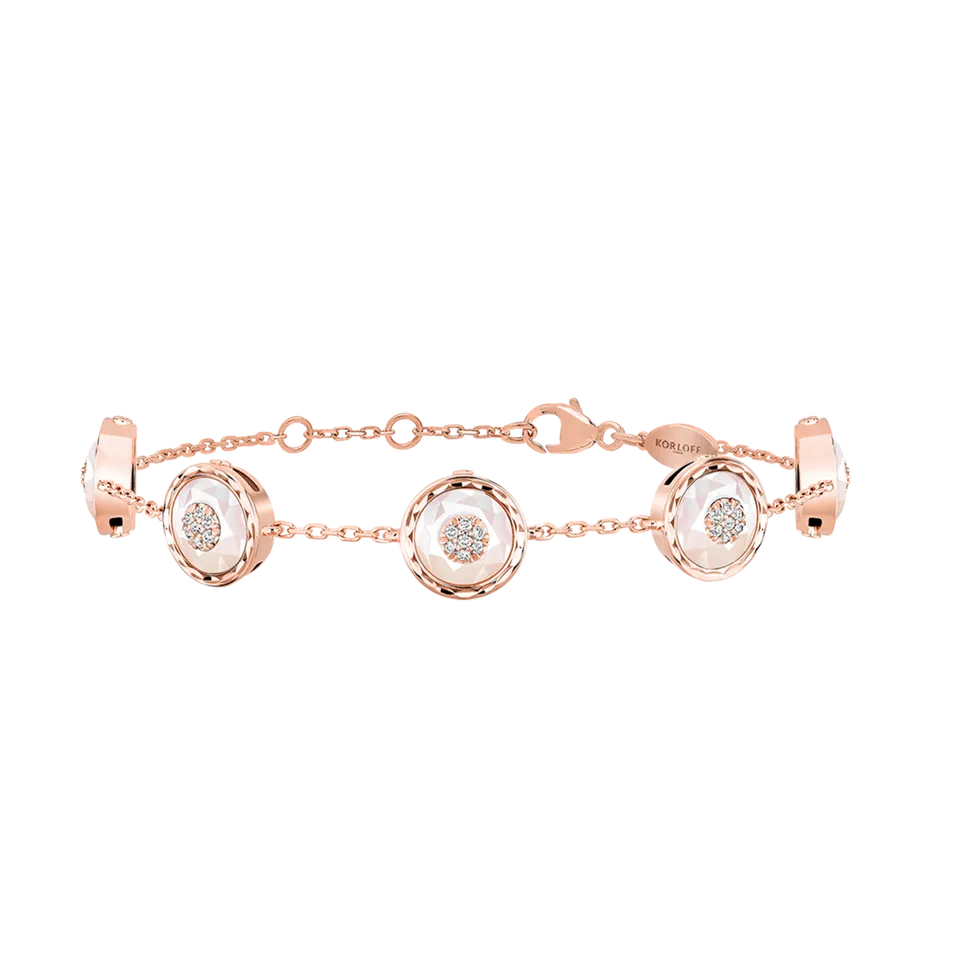 Korloff Je Play JL-JJPB06 bracciale oro rosa madreperla diamanti