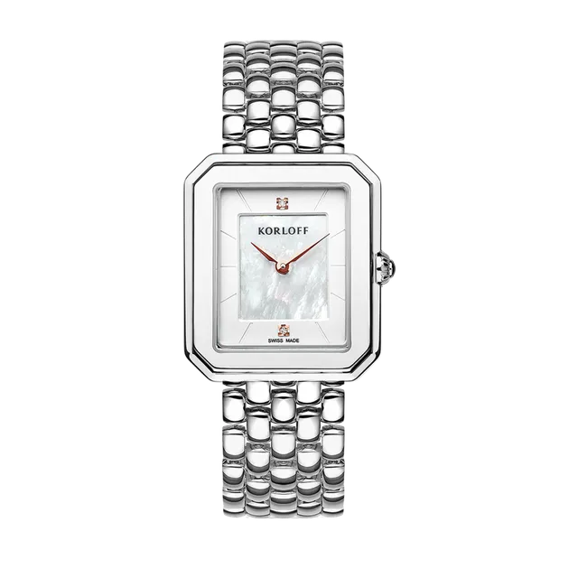Korloff Iconik JL-04WA2170013 orologio acciaio madreperla bianca