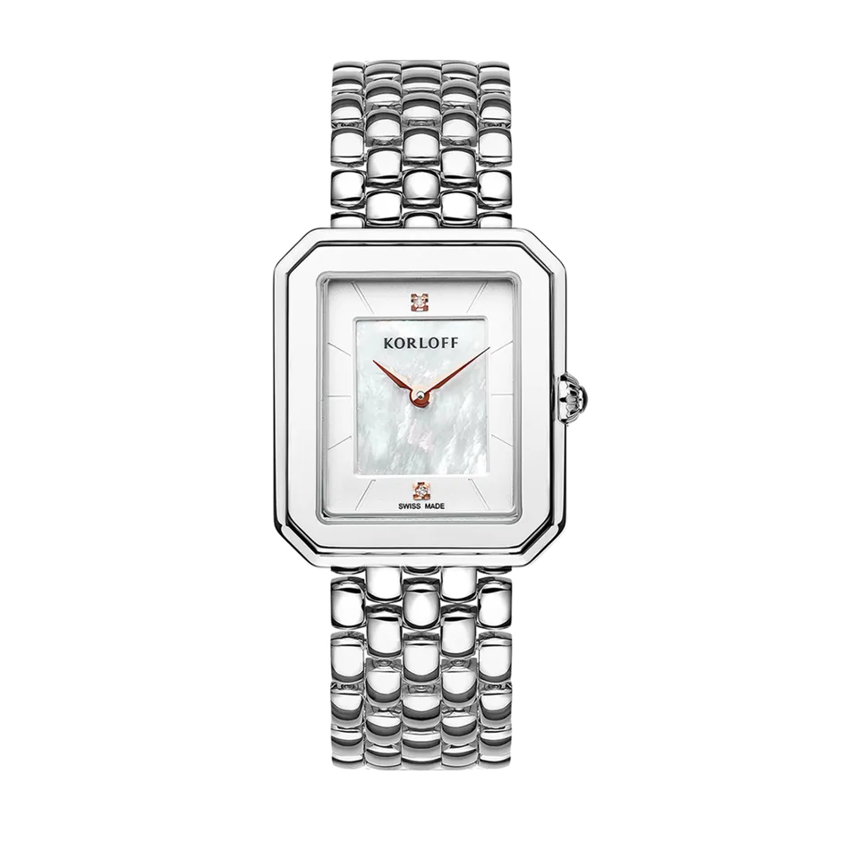 Korloff Iconik JL-04WA2170013 orologio acciaio madreperla bianca
