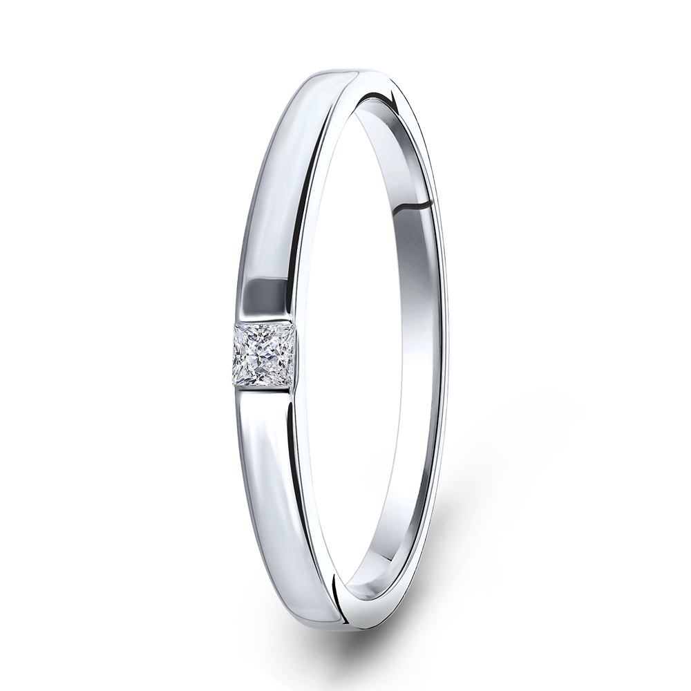 Miore anello oro bianco 9 kt