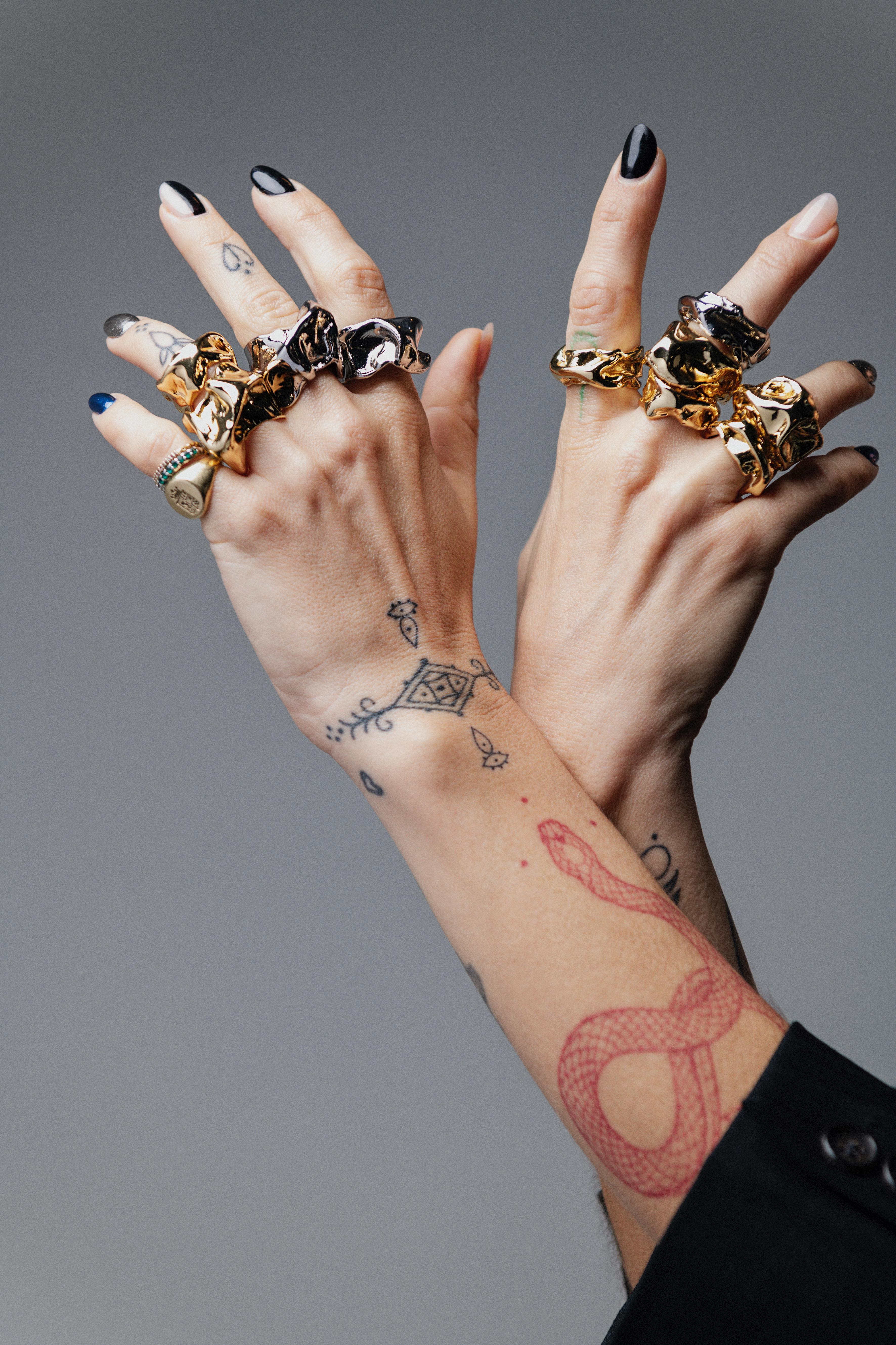 Voodoo Jewels Bold Shapes Kyoko Ring anello bronzo dorato