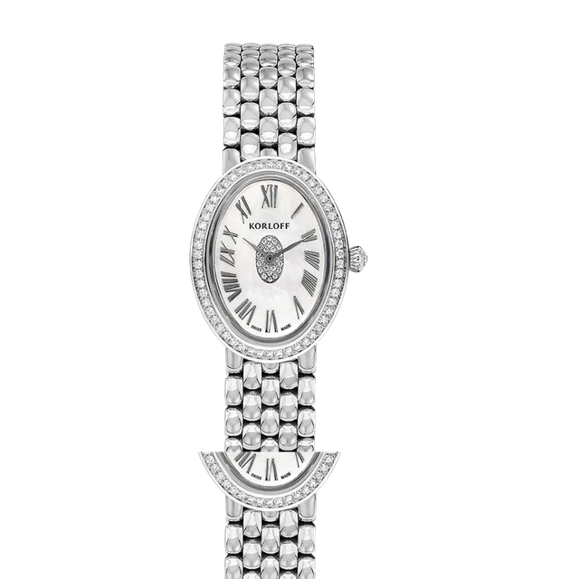 Korloff Iconik JL-04WA830102 orologio acciaio madreperla diamanti