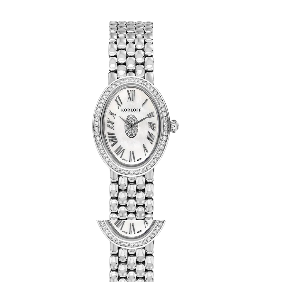Korloff Iconik JL-04WA830102 orologio acciaio madreperla diamanti