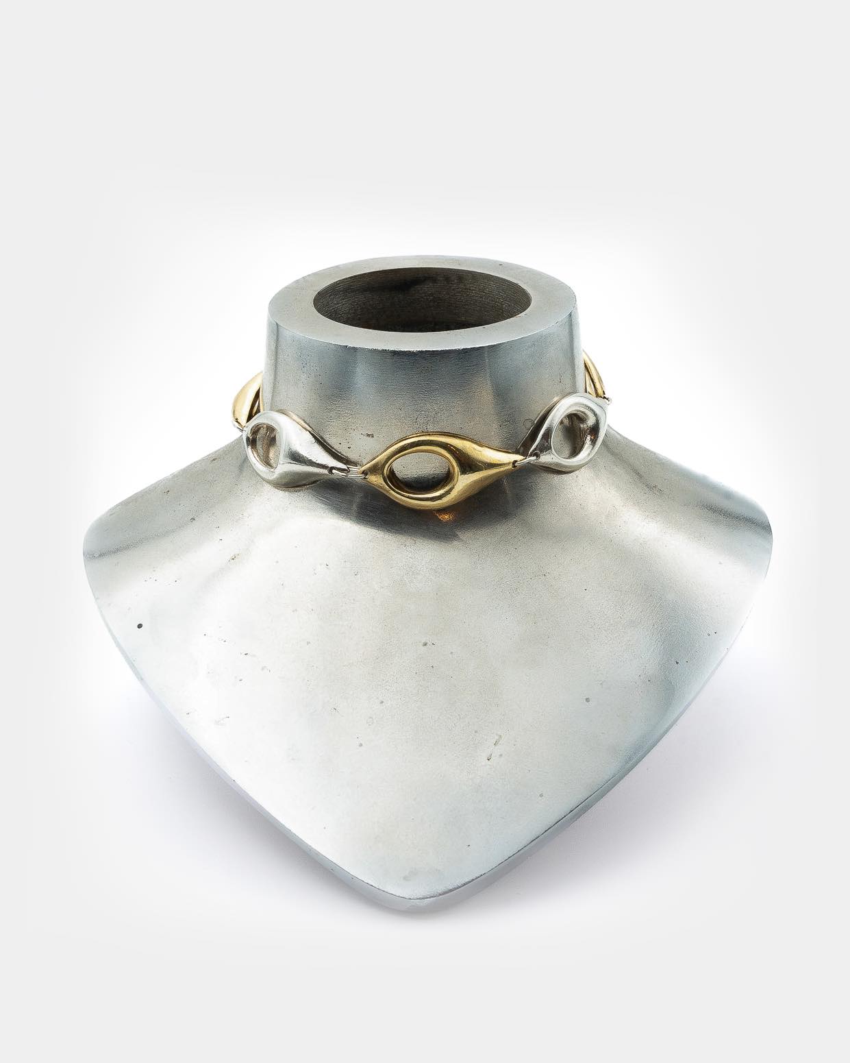 Voodoo Jewels Bold Shapes Aitne Collana Choker Bronzo