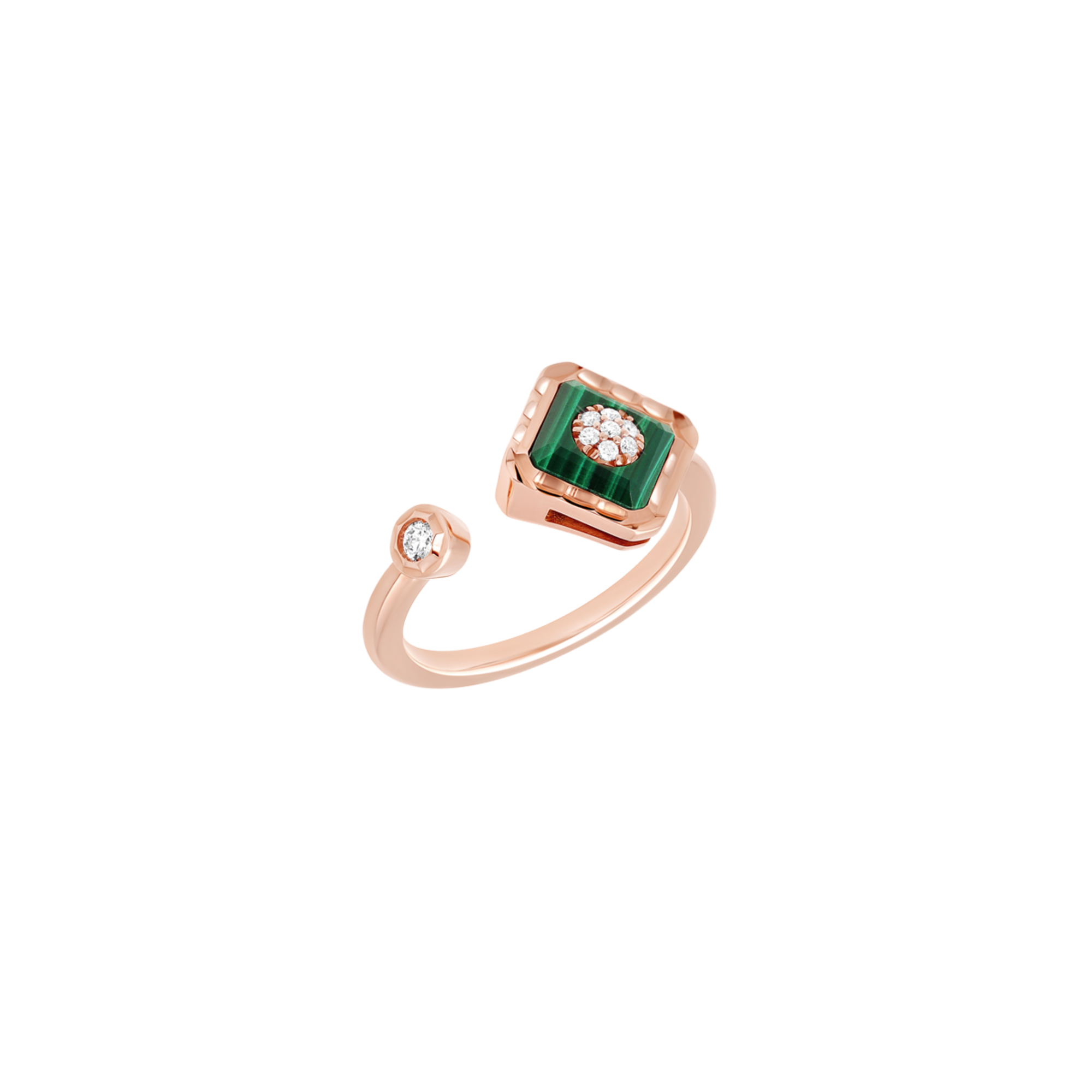 Korloff Je Play JJPR03 anello oro rosa malachite diamanti