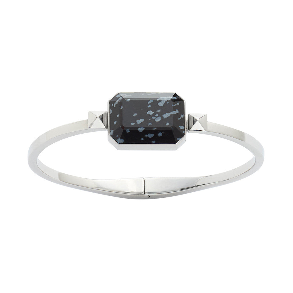 Ringly Luxe Road Trip Bracciale Ossidiana acciaio S/M