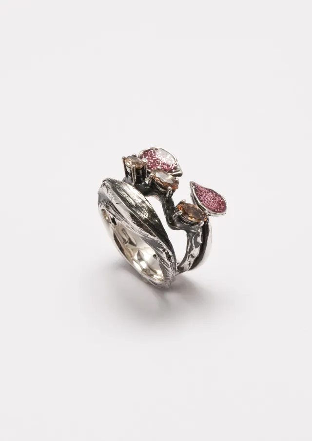 Voodoo Jewels Bold Shapes Carisia anello argento marquise