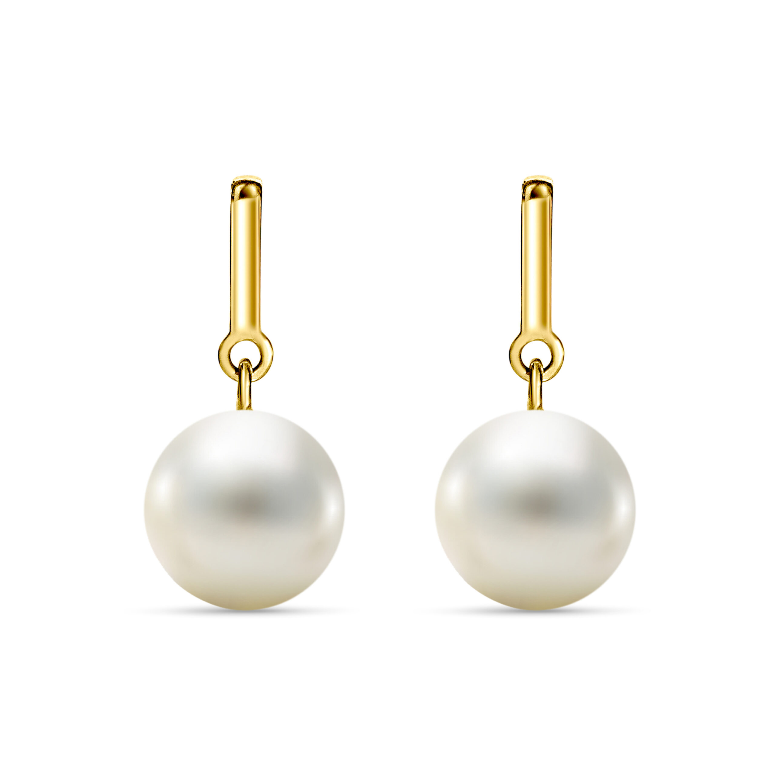 Miore Orecchini oro giallo 14kt perla acqua dolce