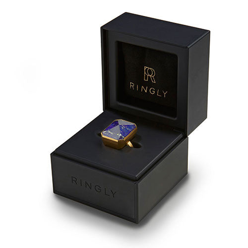 Ringly Luxe Out To Sea anello smart lapis oro