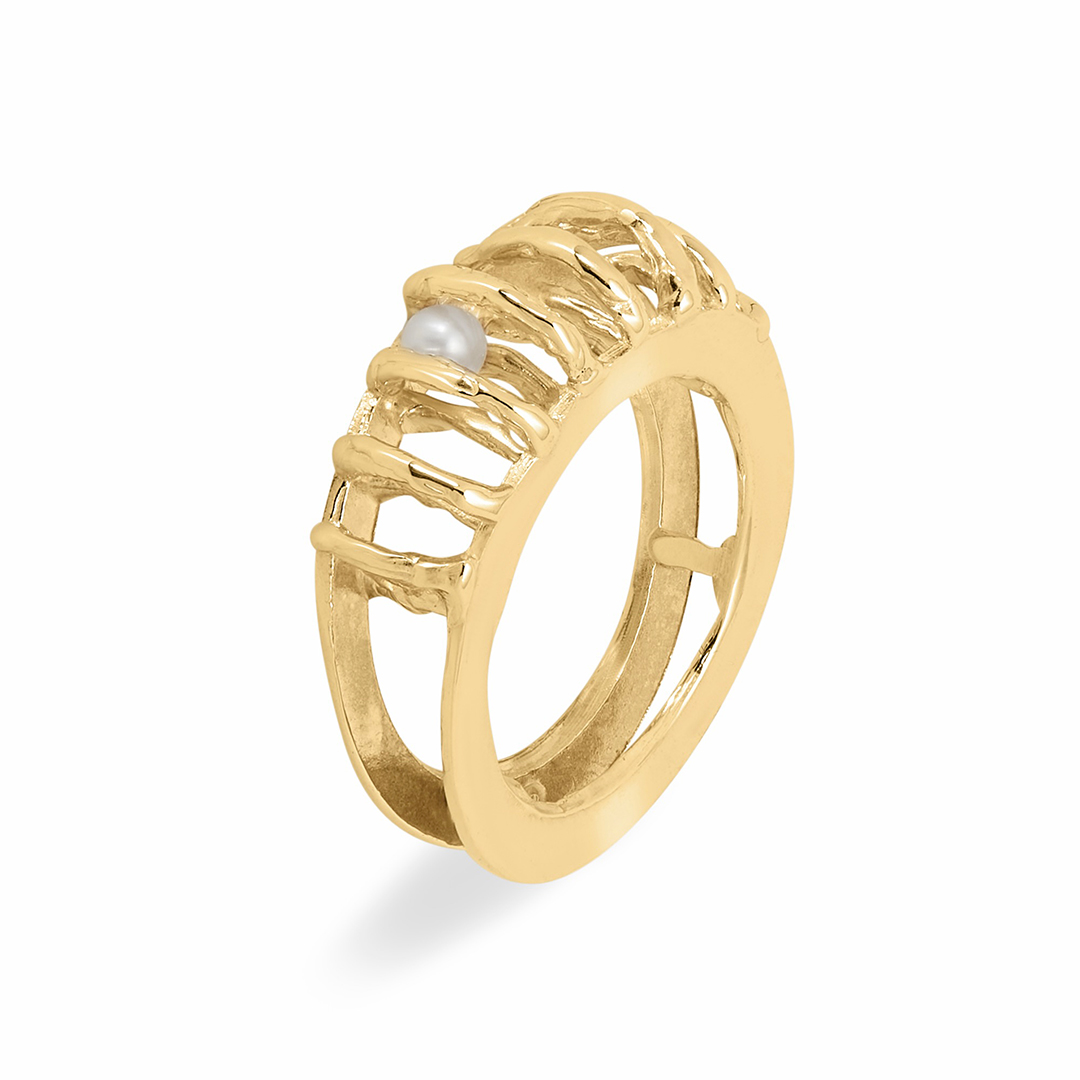 Giulia Iosco Cage Ring Band anello a gabbia