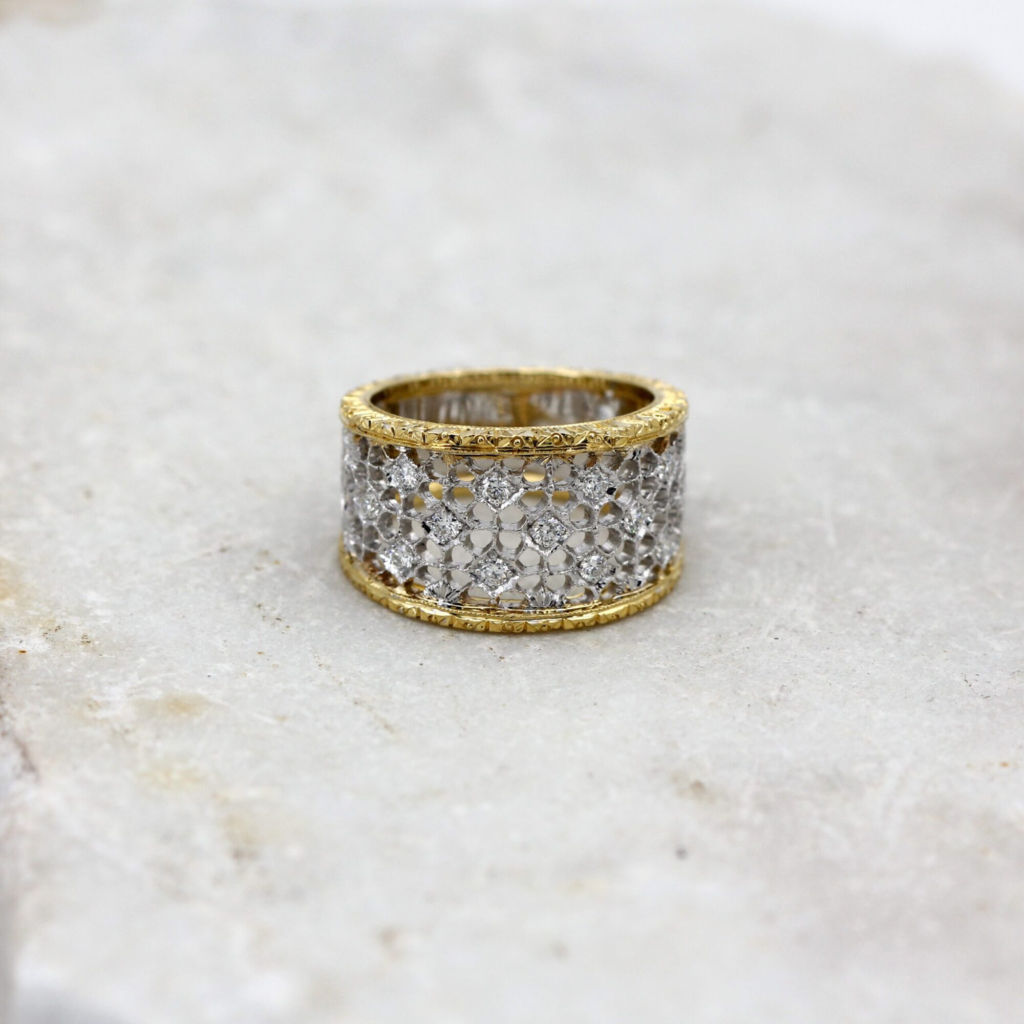 Anna Gioielli Orafo Fiorentino Anello Oro Diamanti 0,31 ct