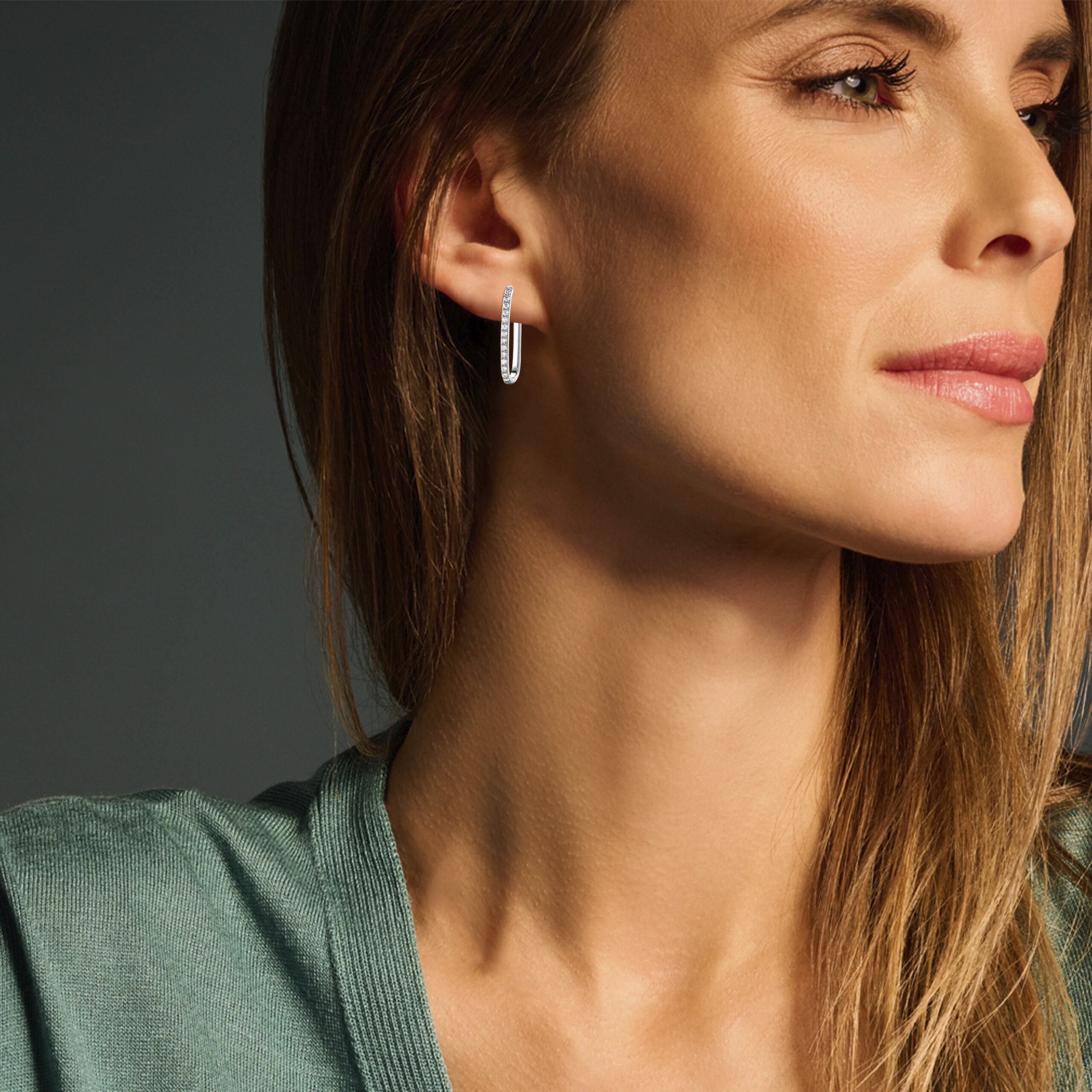 Miore Earrings orecchini argento sterling zirconia bianca