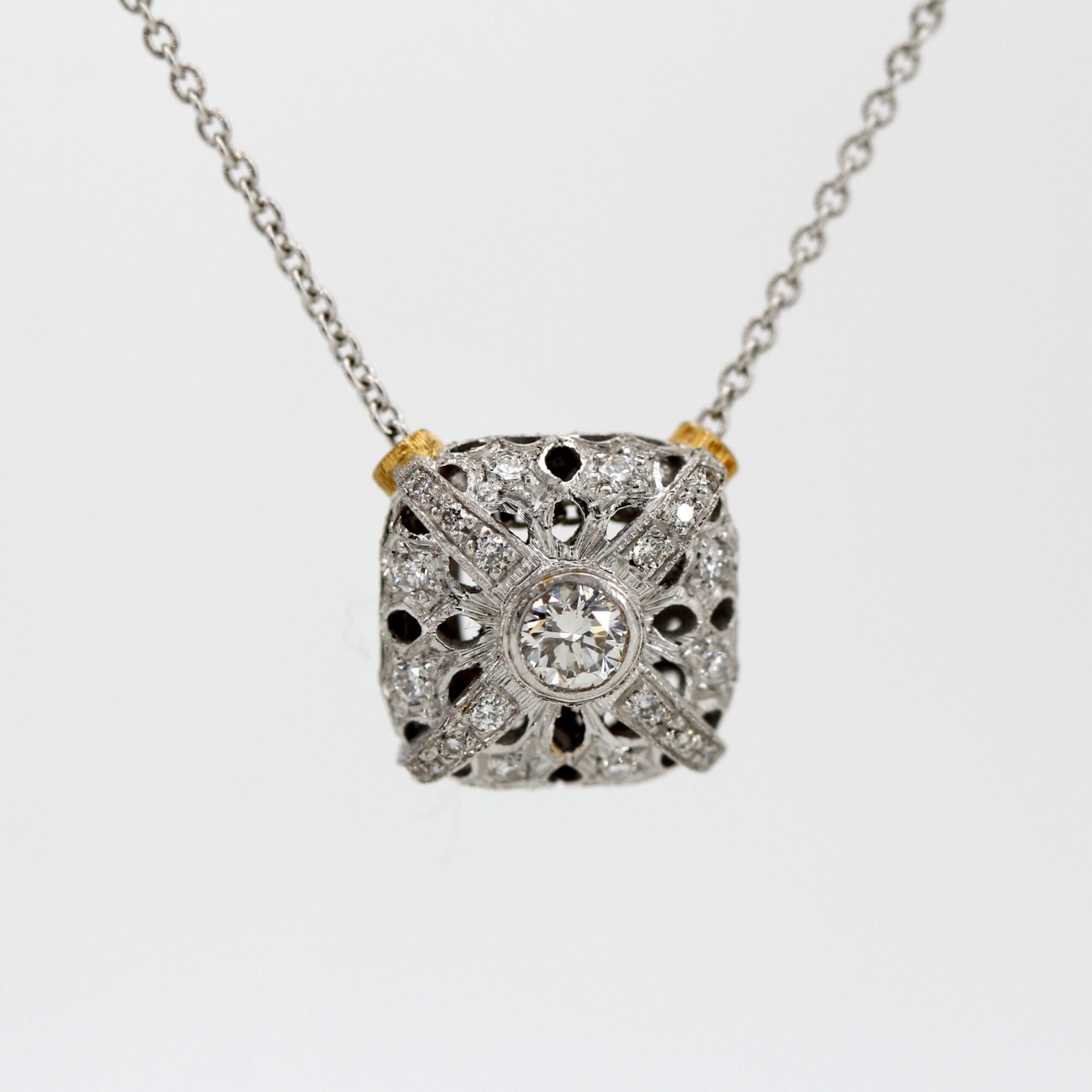 Anna Gioielli Prestige ciondolo oro diamanti 0.21 ct