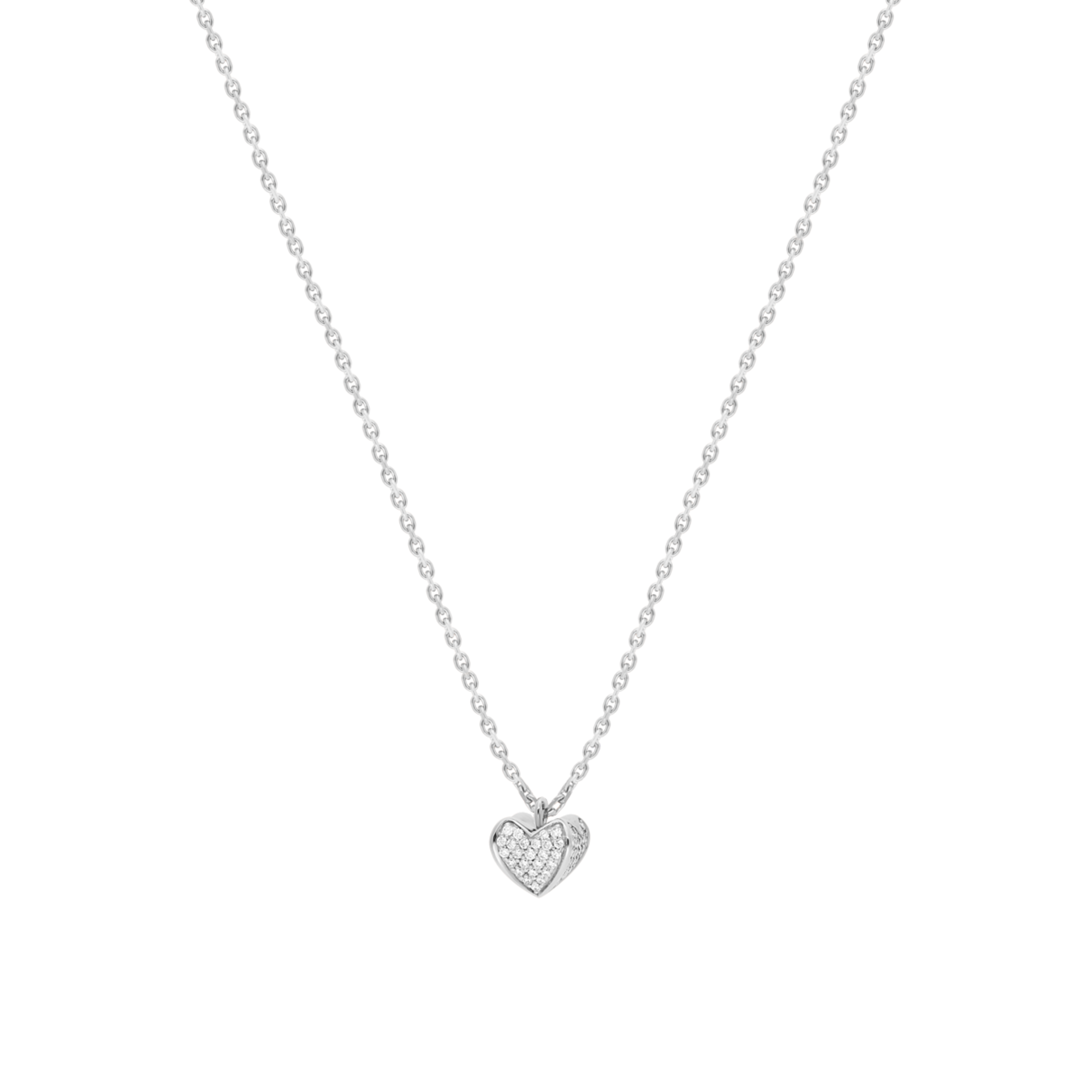 Korloff Korlove JL-JKVP02 collana cuore oro bianco diamanti