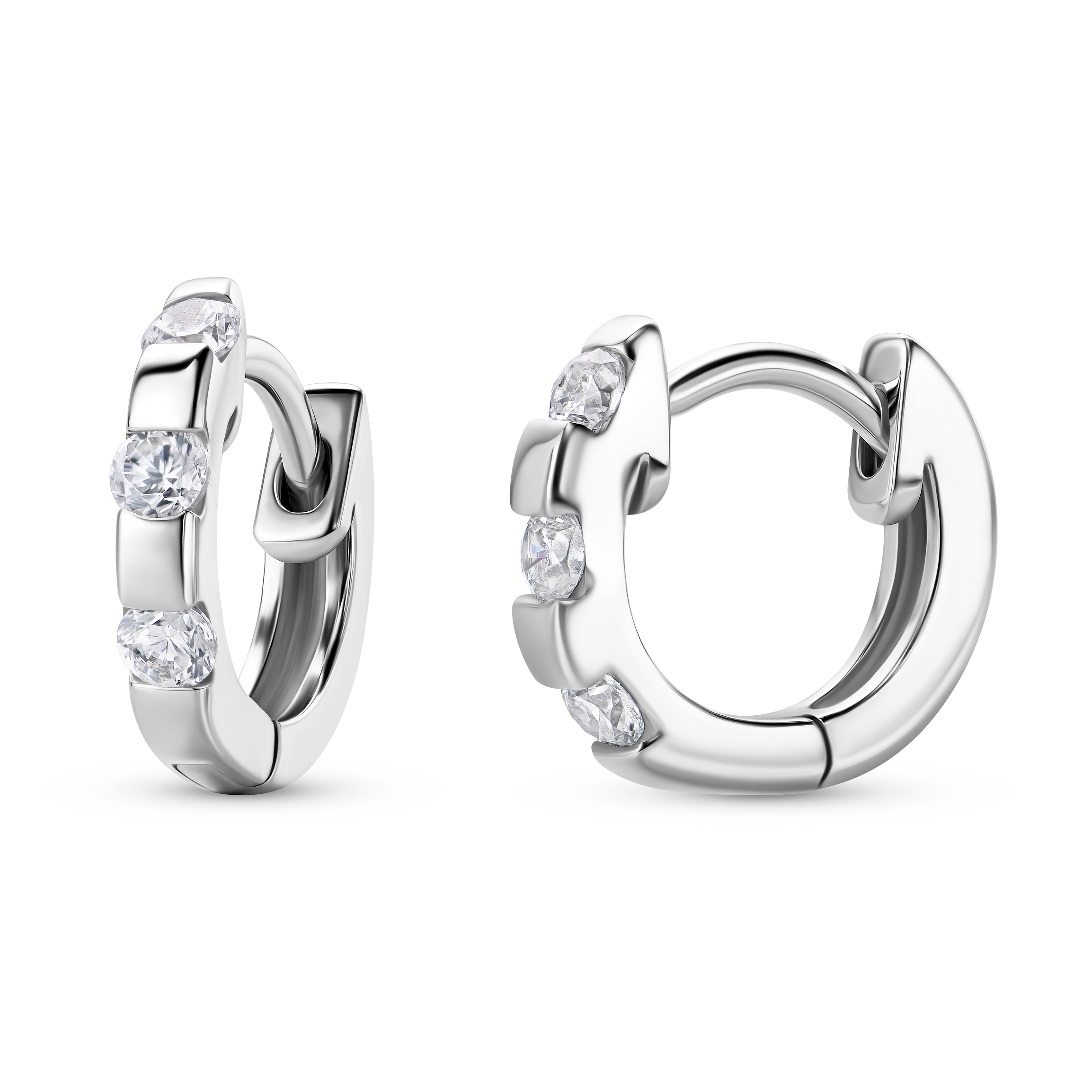 MIORE Orecchini argento 925 con zirconia cubica