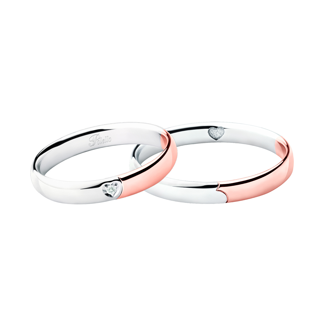 Polello Cuori Regalo di Cuore 2 fedi oro