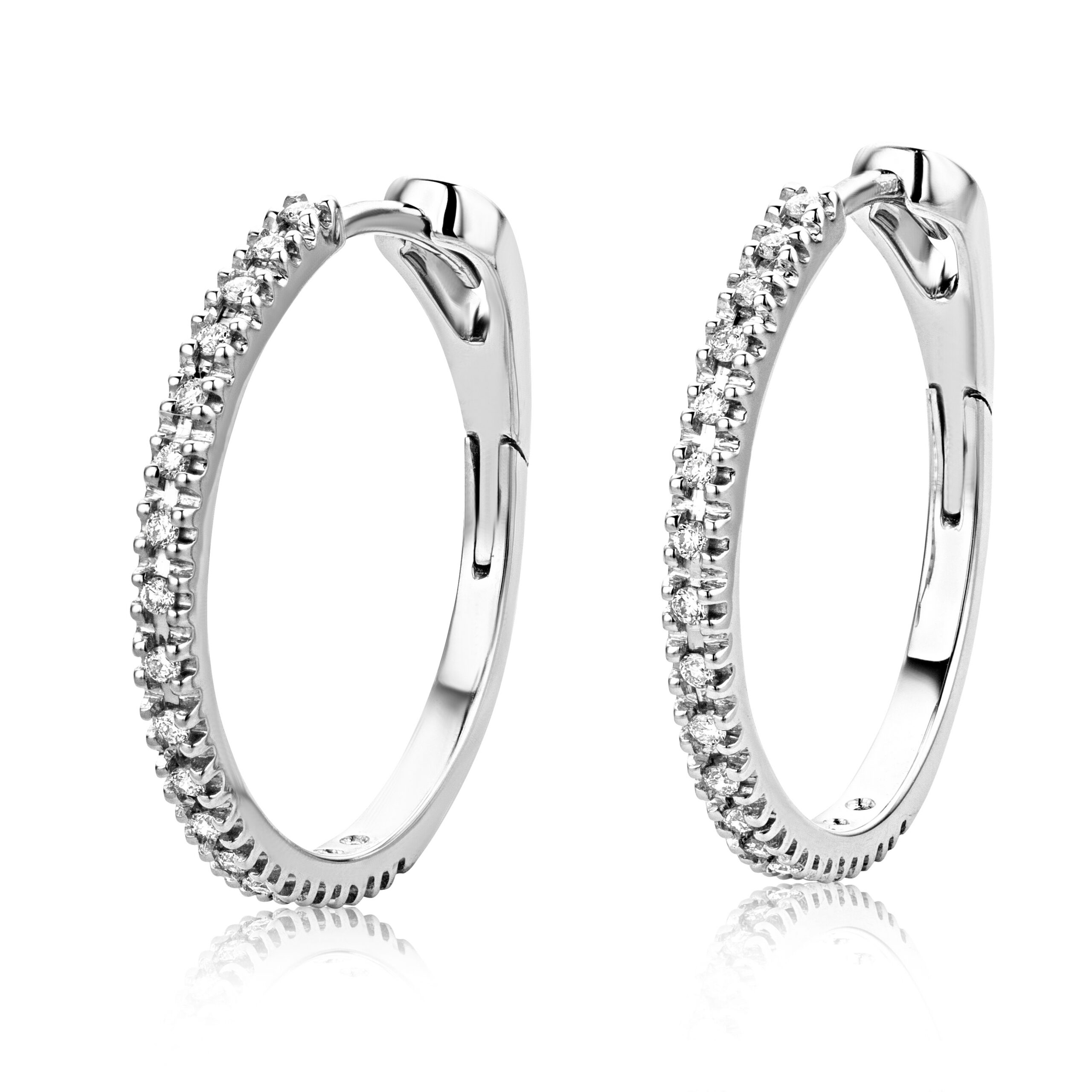 Miore orecchini oro bianco 18 kt 750