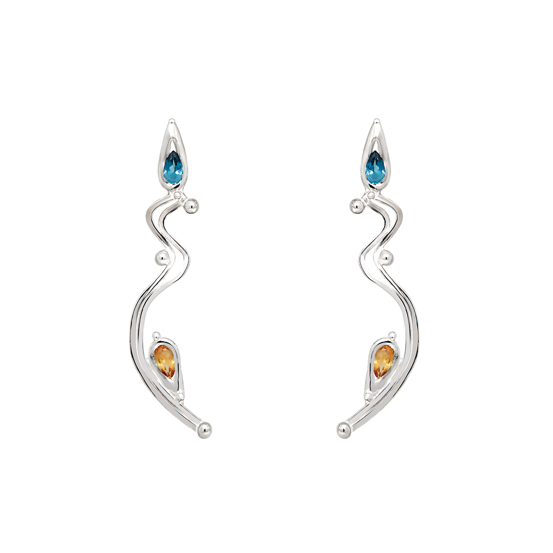 Giulia Iosco Aurora Borealis Wave orecchini donna