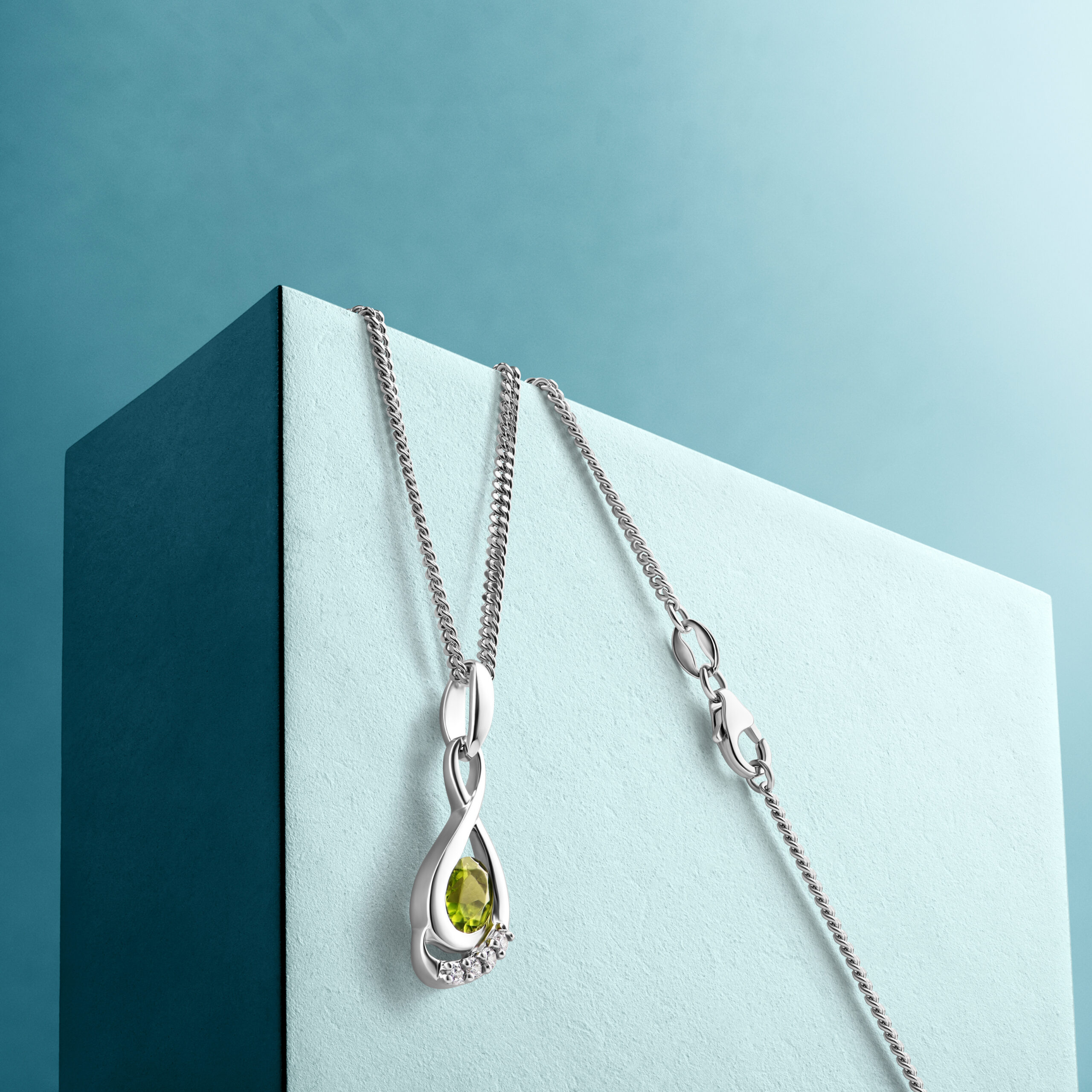 MIORE Collana argento 925 peridoto donna