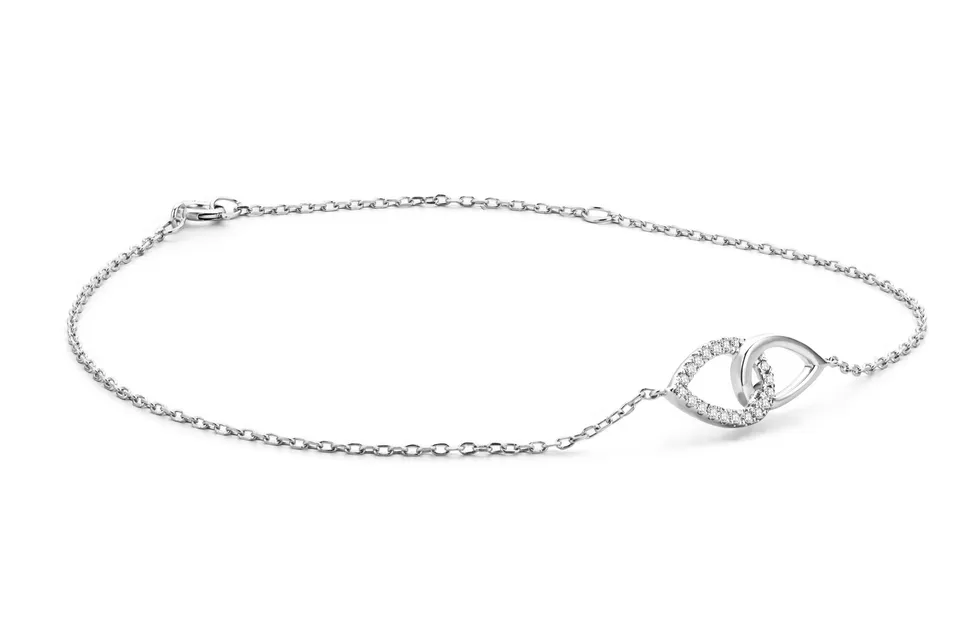 Miore Bracciale Oro Bianco 375 9KT Donna