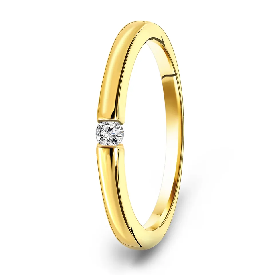 Miore Anello Oro Giallo 14KT 585