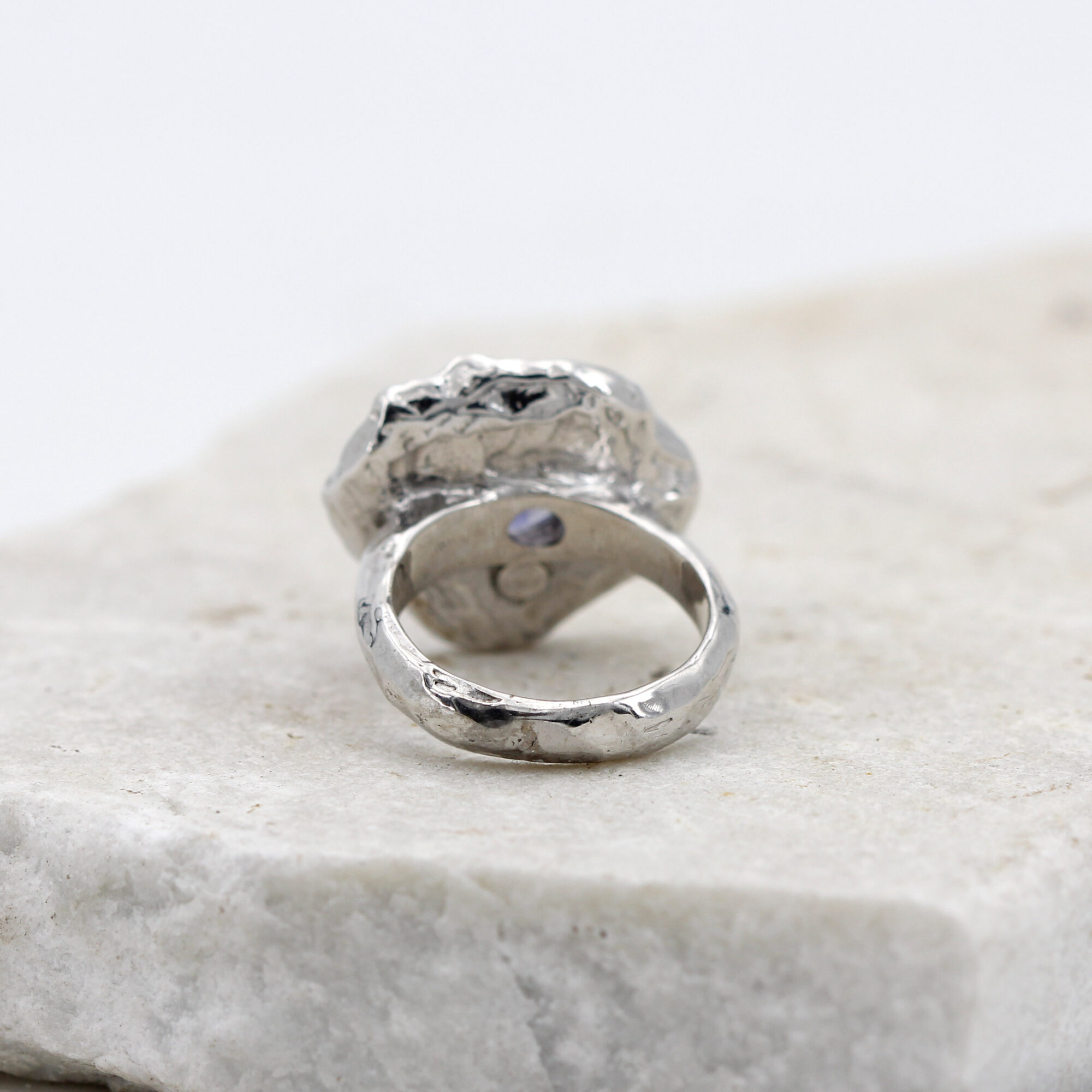 Anna Gioielli Winter Flower Anello Argento Iolite 21 mm