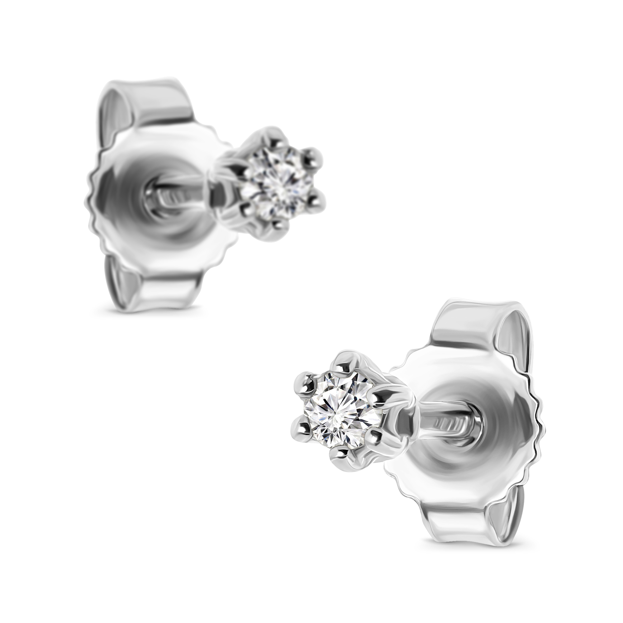 Miore Orecchini in Oro Bianco 9Kt (375)