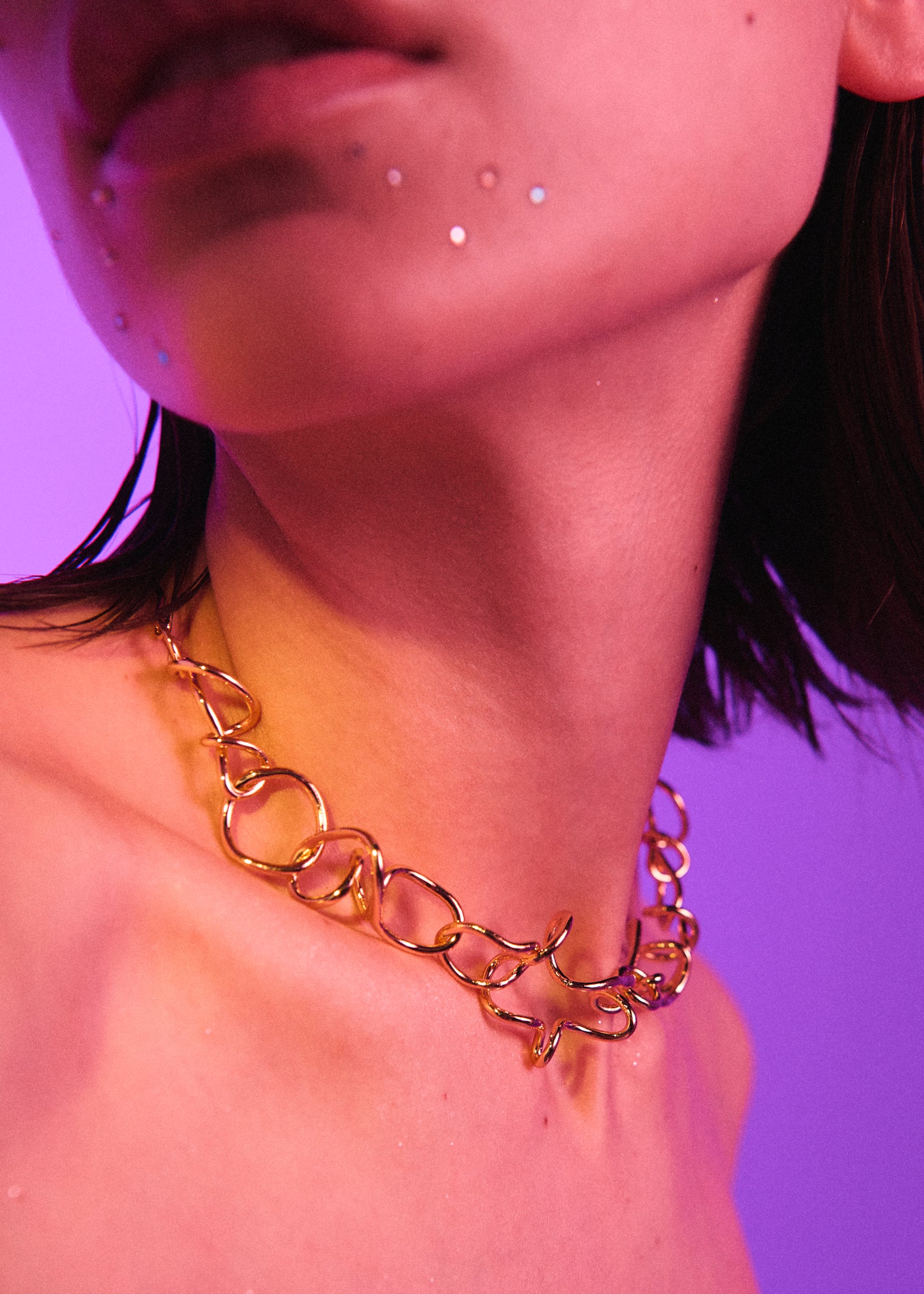 Voodoo Jewels Bold Shapes Morelia collana oro bronzo donna