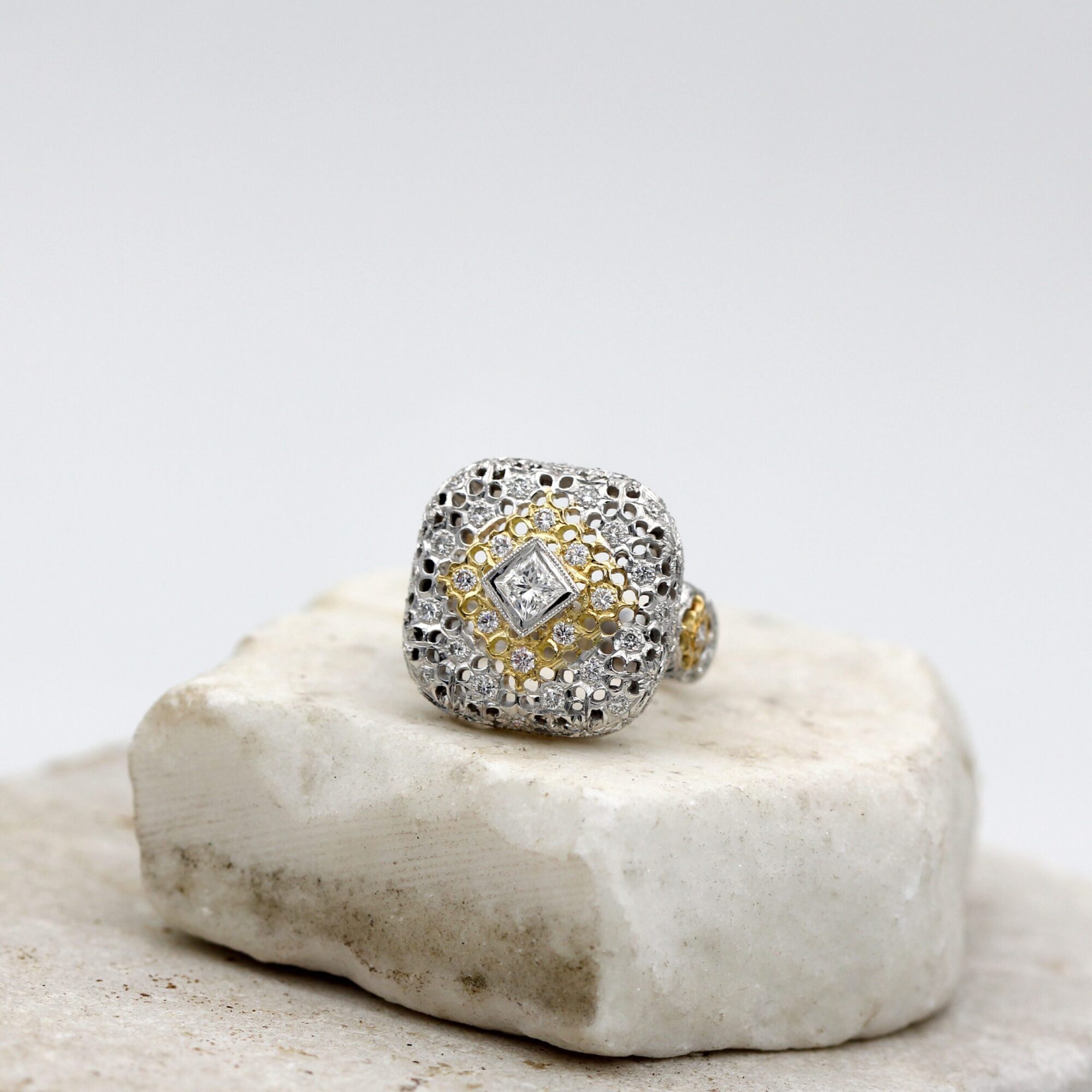 Anna Gioielli Prestige anello oro bianco diamanti 0,81 ct