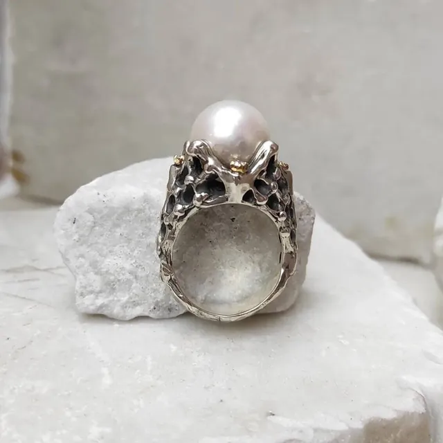 Anna Gioielli Jolly Jewels anello argento perla diamanti 0.12 ct