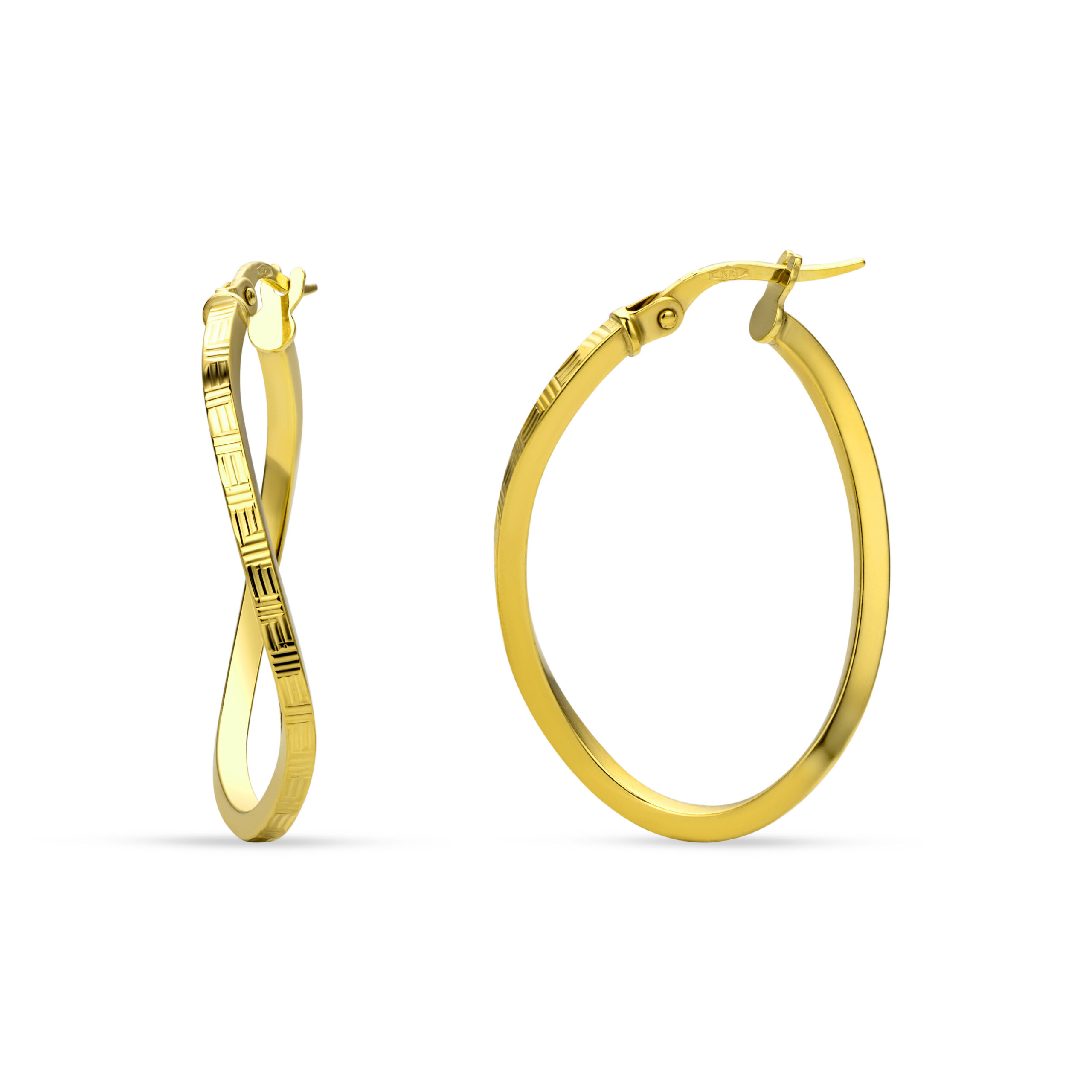 Miore orecchini oro giallo 9kt 375