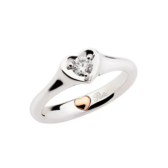 Polello Si Lo Voglio Anello Solitario Oro Diamante