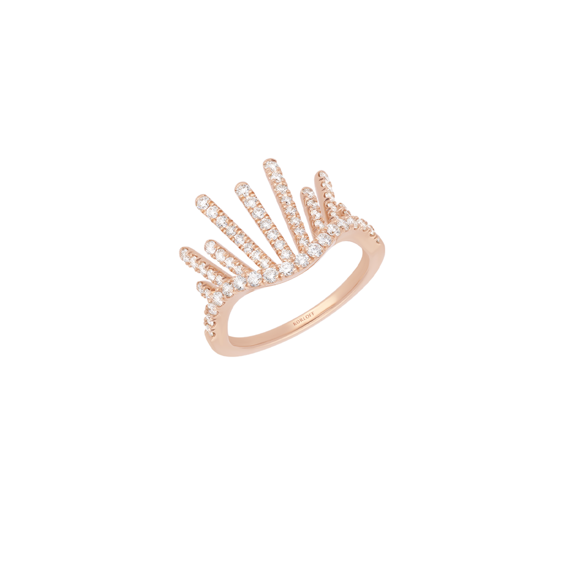 Korloff Divine Fougue JL-JDFR02 anello oro rosa diamanti