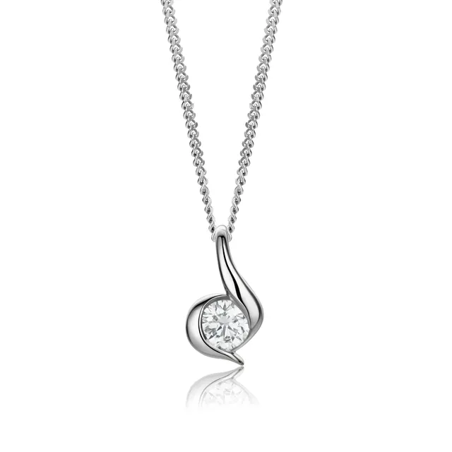 Miore Necklace Collana Oro Bianco 14Kt 585