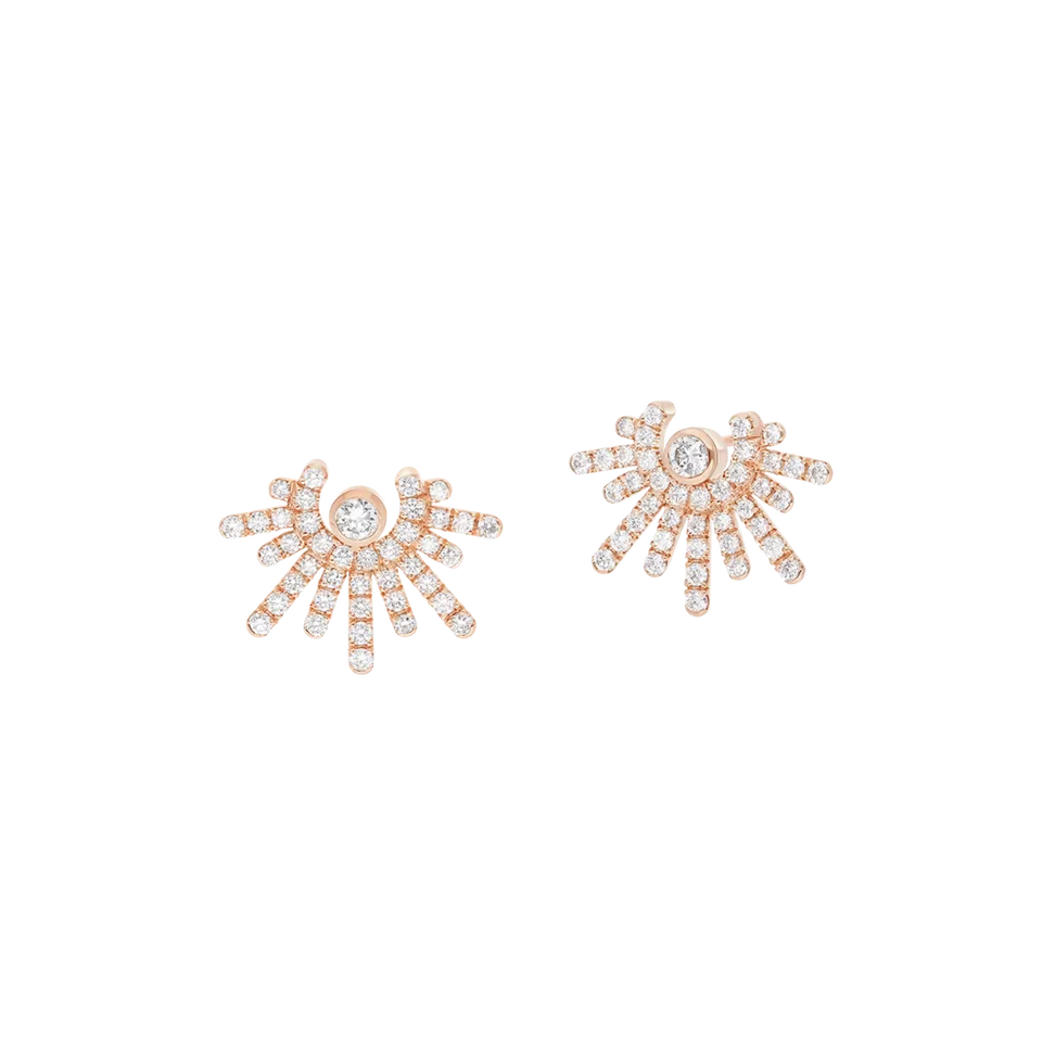 Korloff Divine Fougue Orecchini Raggi Mini oro rosa diamanti
