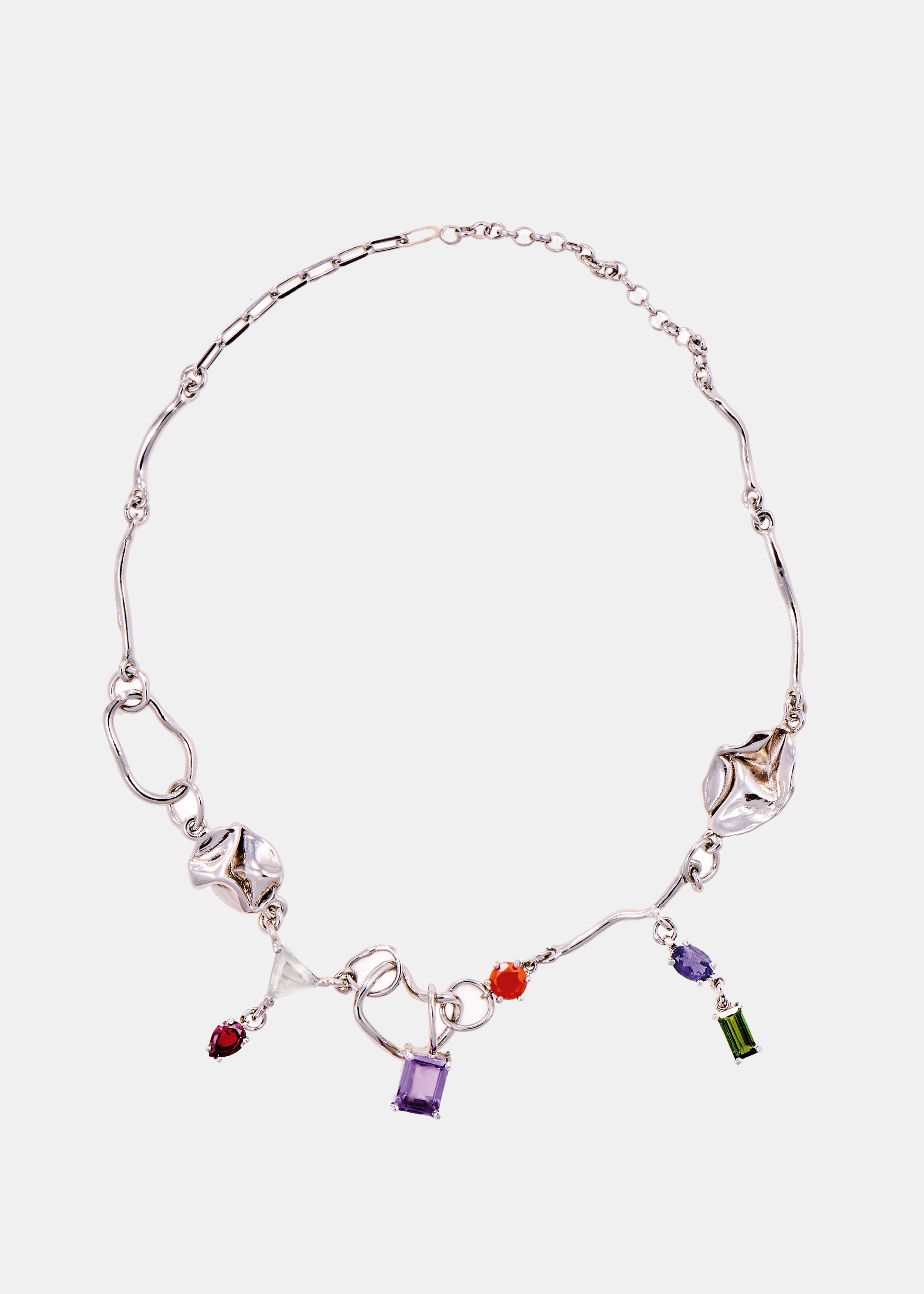 Voodoo Jewels Bold Shapes Arteaga collana argento pietre