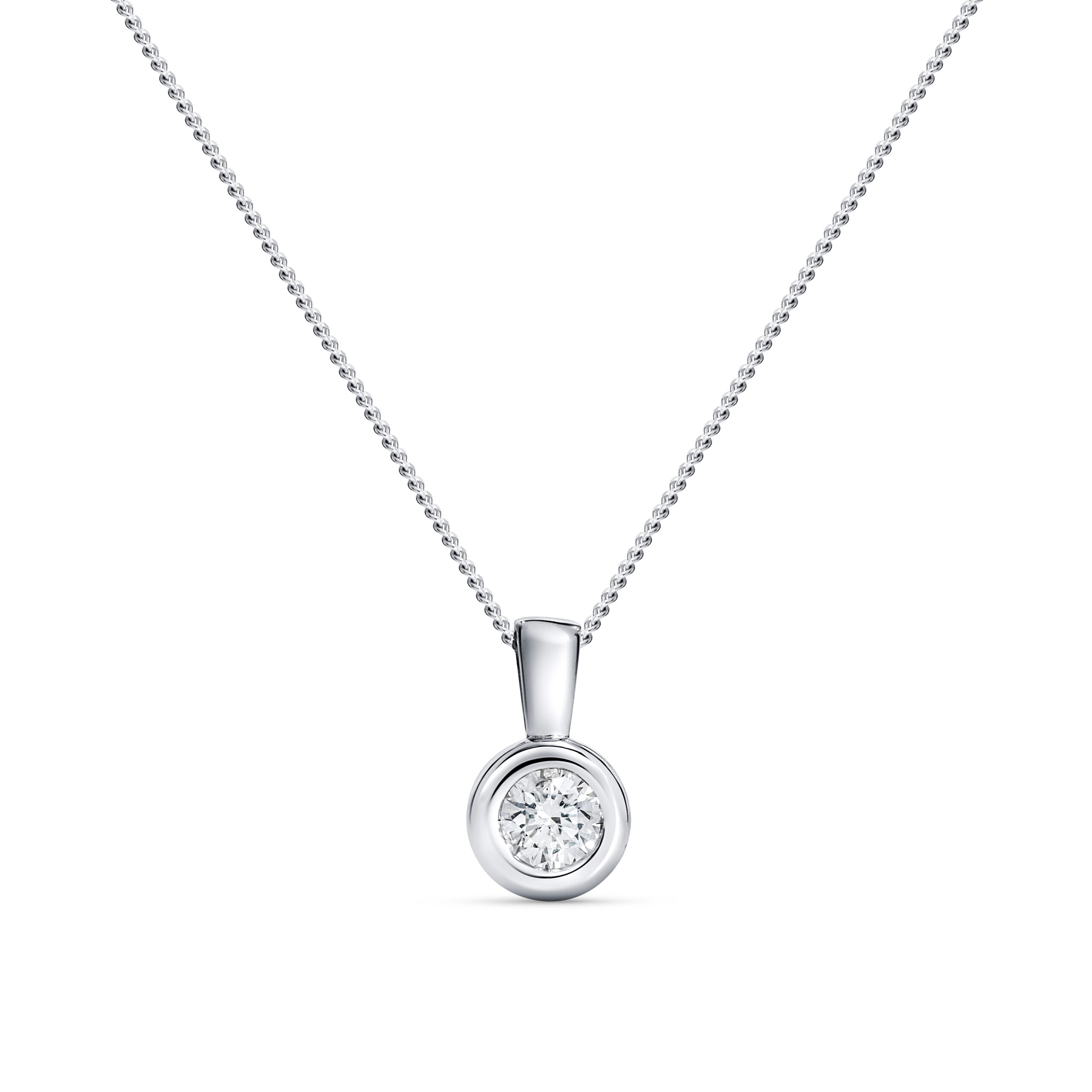 Miore Collana Oro Bianco 14 Kt (585)