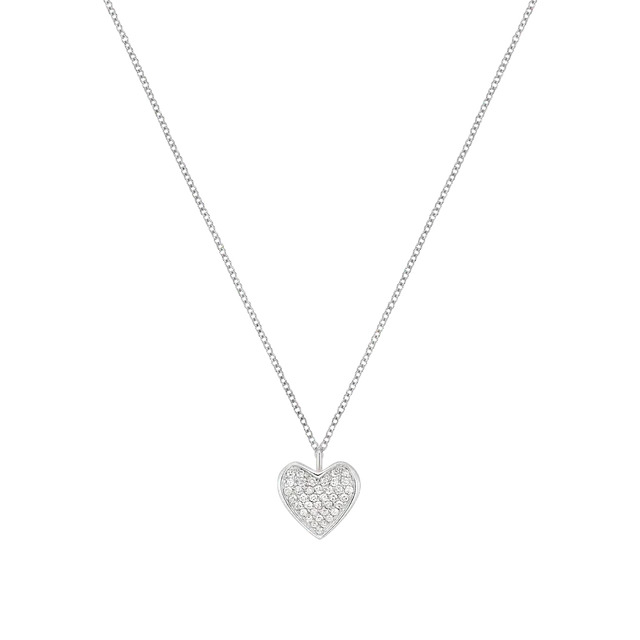 Korloff Korlove JL-JKVP02 collana cuore oro bianco diamanti