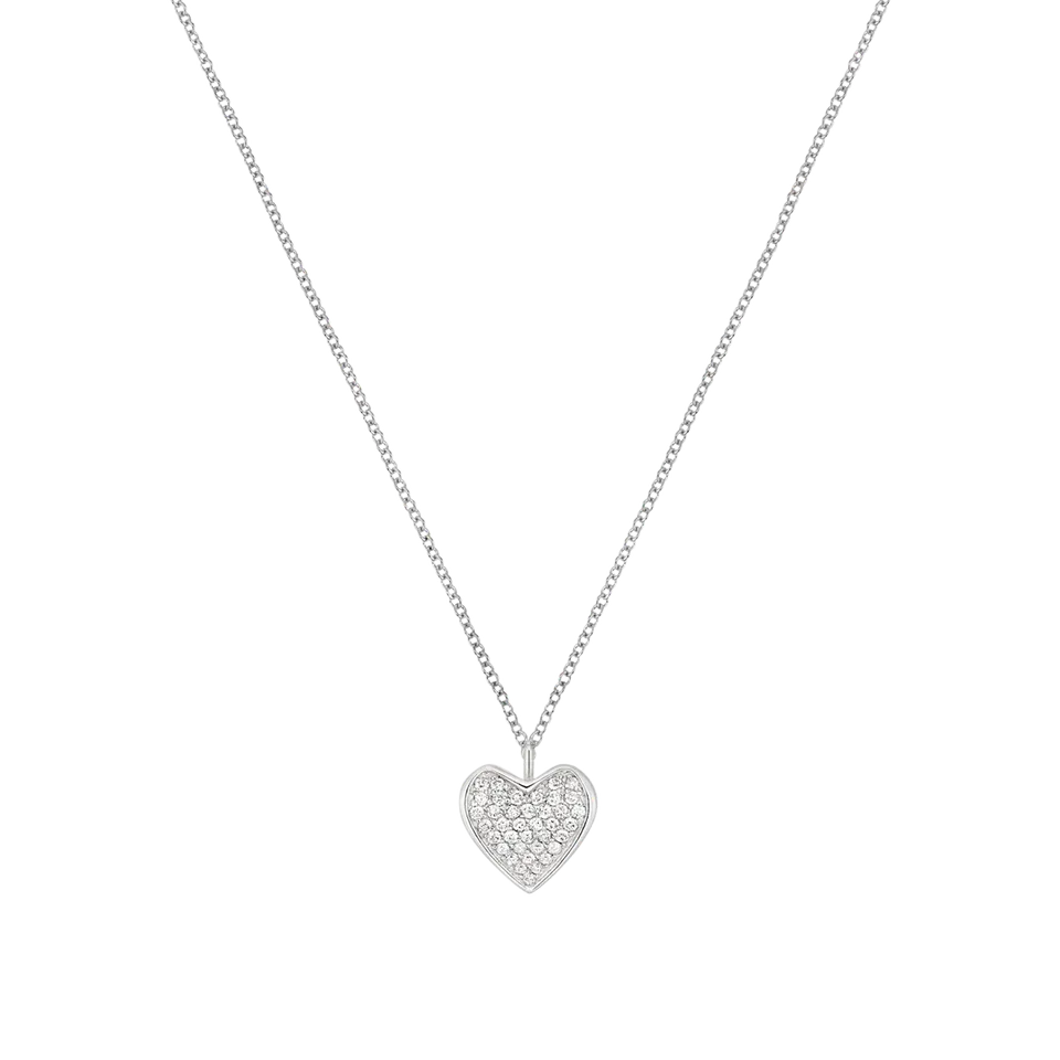 Korloff Korlove JL-JKVP02 collana cuore oro bianco diamanti