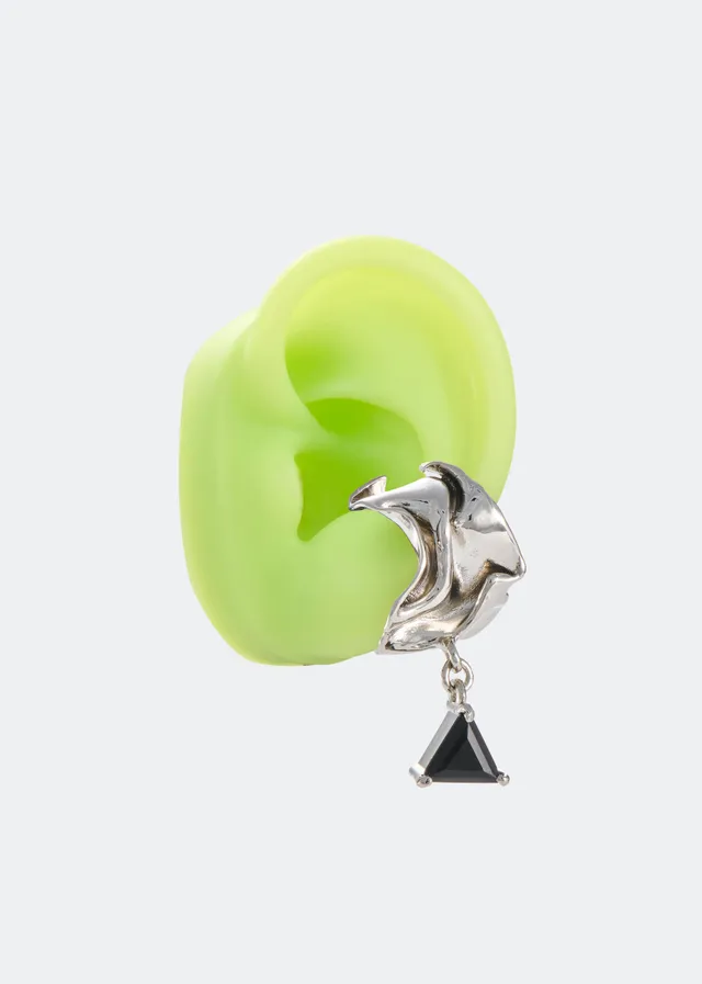 Voodoo Jewels Bold Shapes Asuka earcuff onice argento
