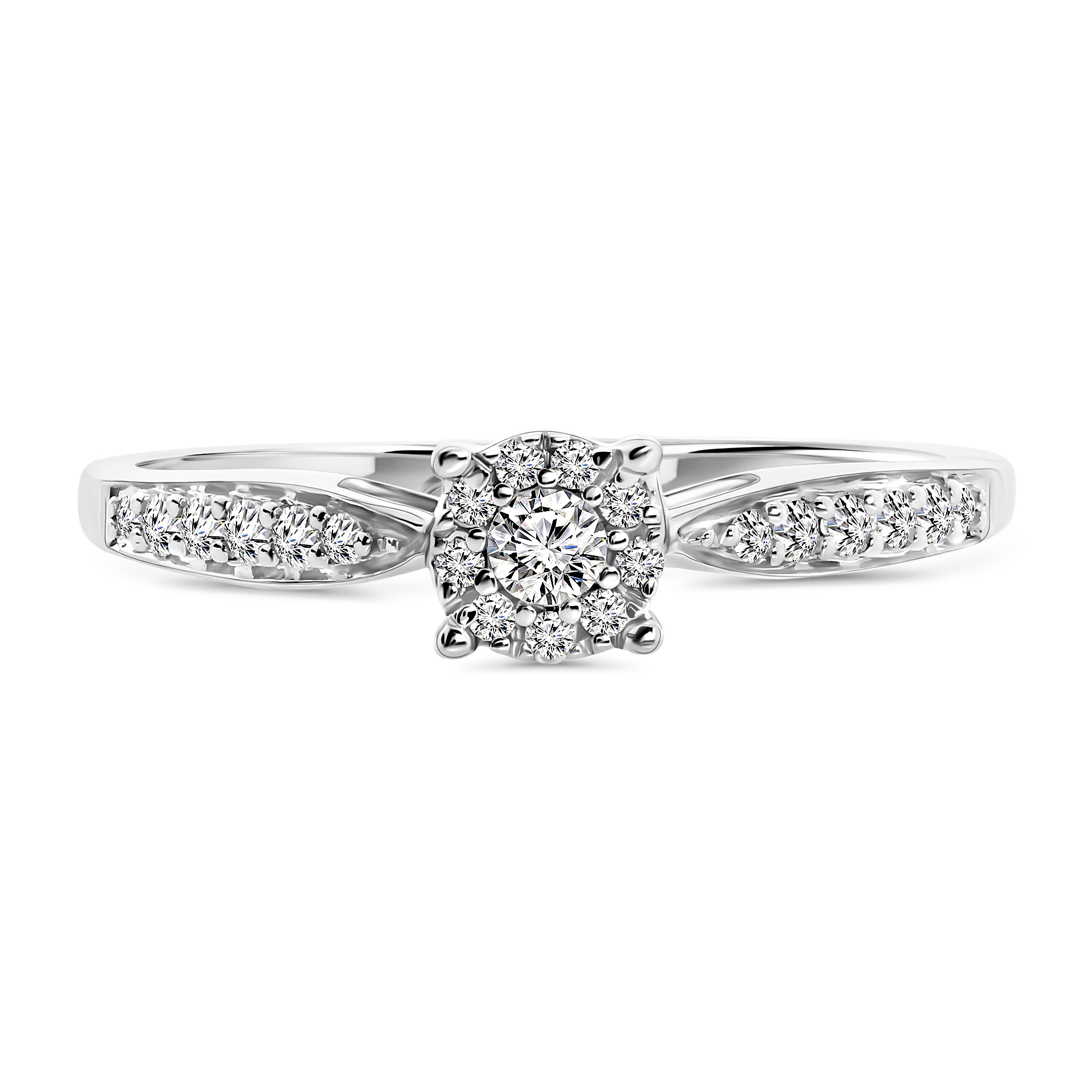 Miore Ring Anello oro bianco 9Kt W14ccc
