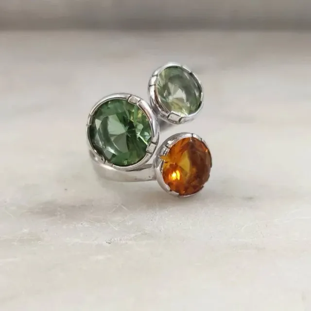 Anna Gioielli Anelli anello argento 3 paste vitree 20x18 mm