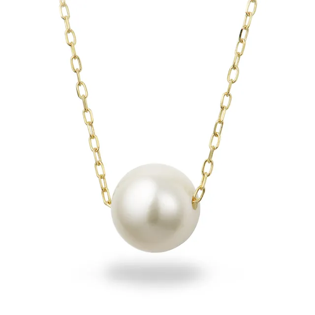 Miore Necklace Collana Oro Giallo 14KT Perla Acqua Dolce
