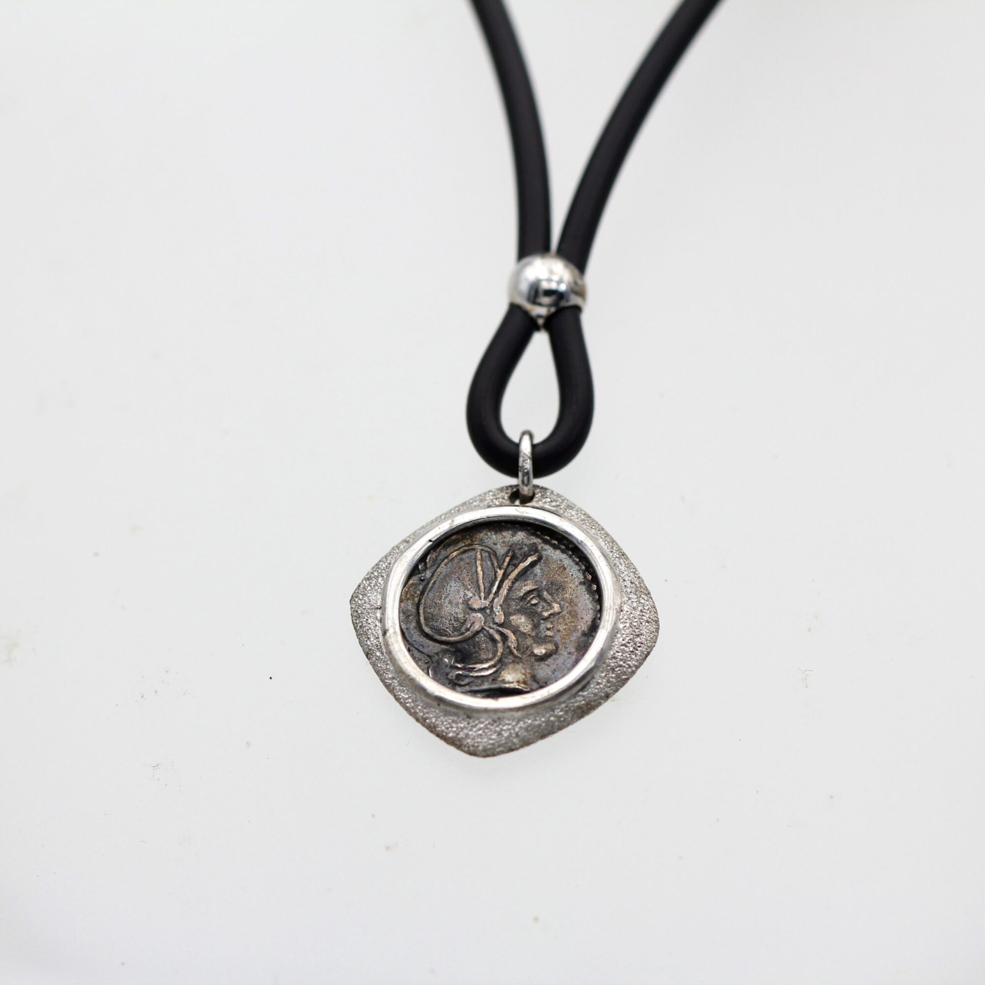 Anna Gioielli Monete Romane Pendente Argento Moneta 8.2 g