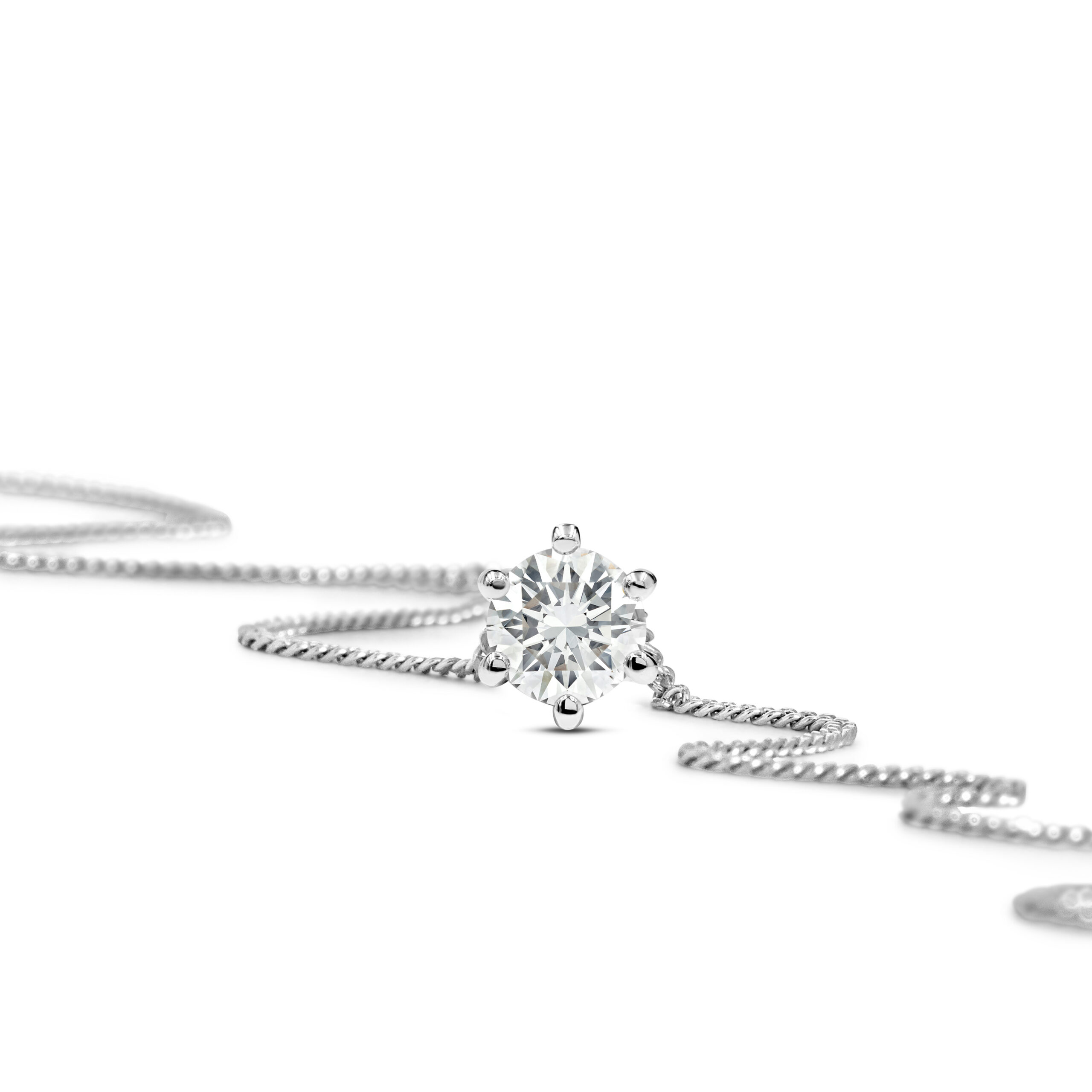 Miore Collana Oro Bianco 14Kt 585