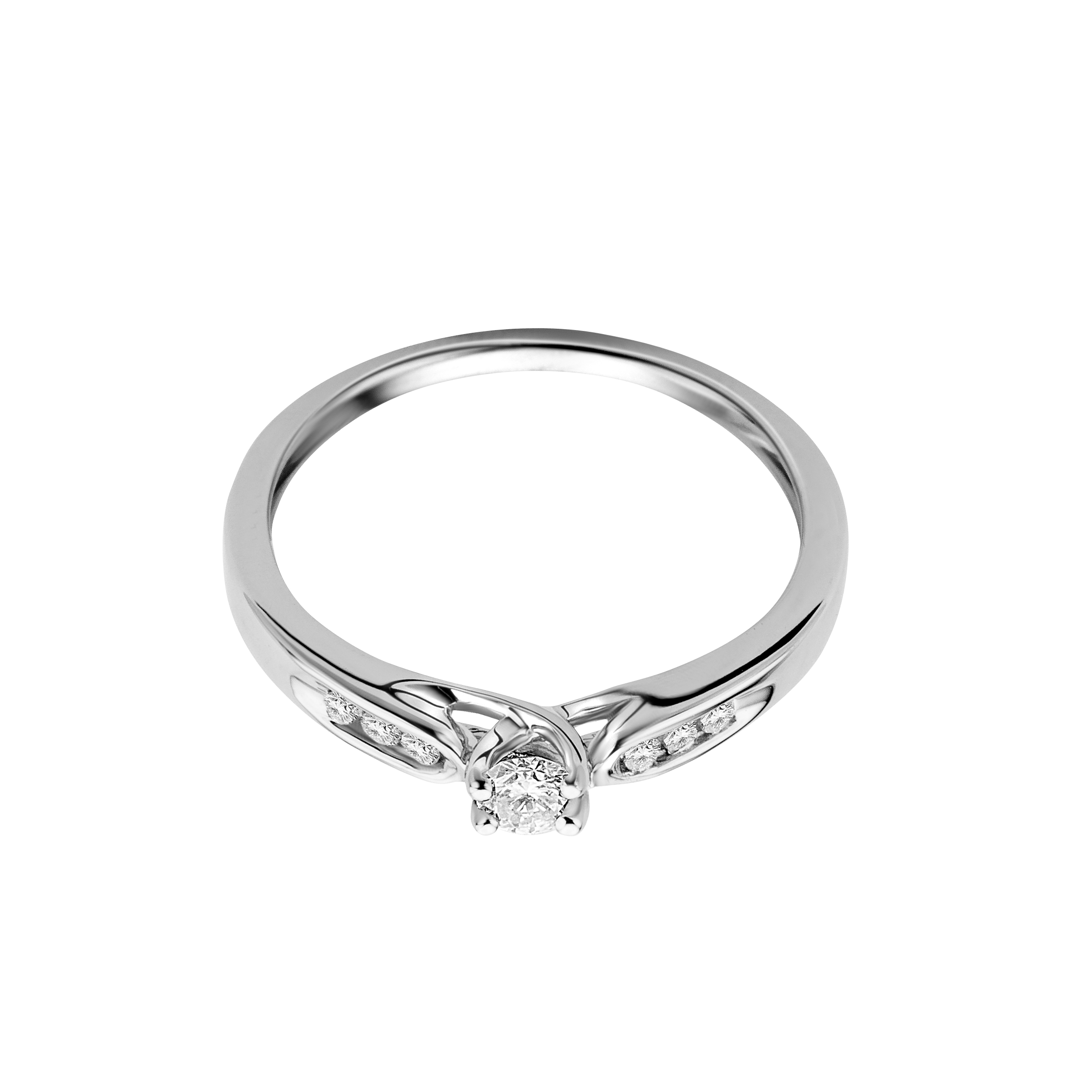 Miore Ring Anello in Oro Bianco 9KT 375