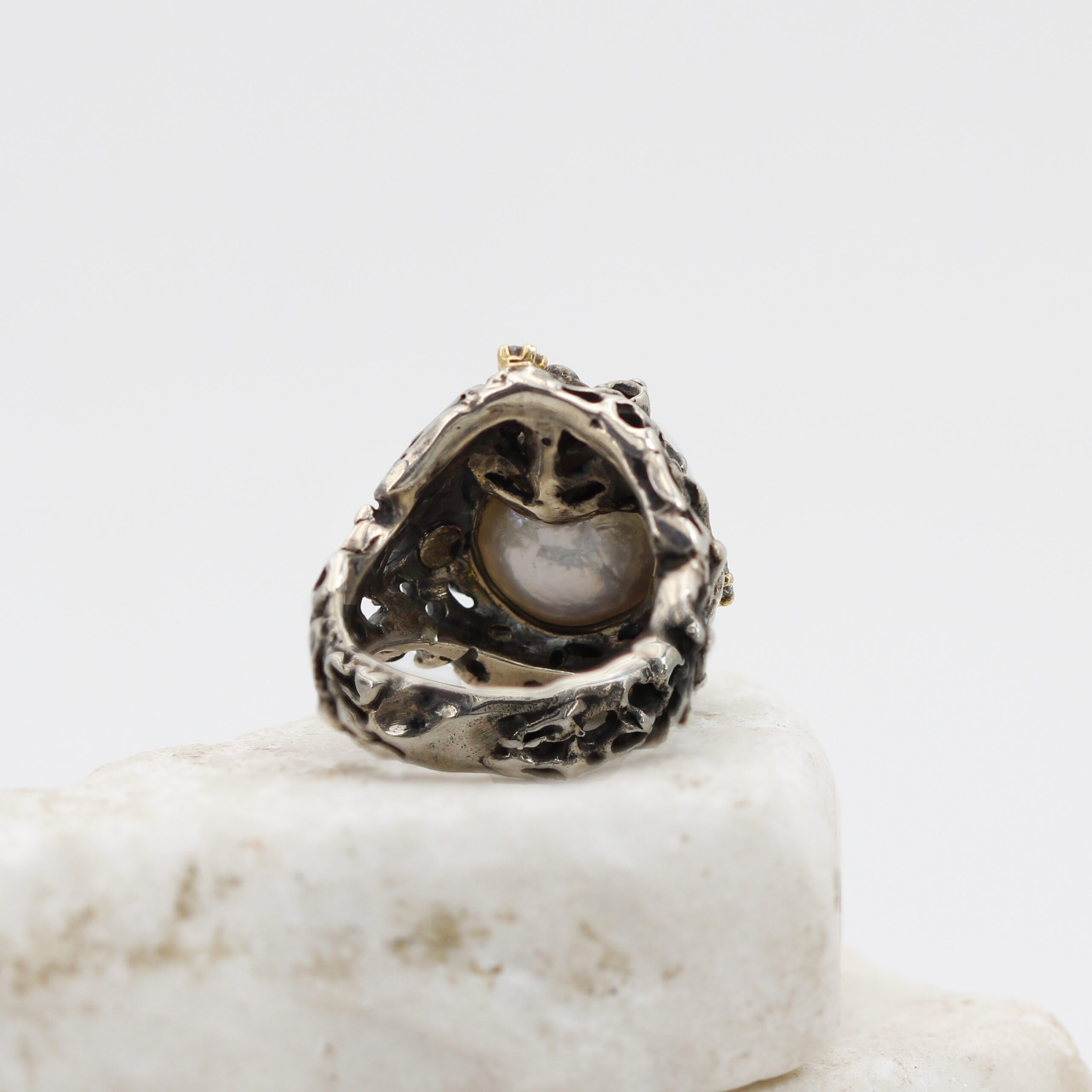 Anna Gioielli Anelli anello argento perla diamanti 0,06 ct