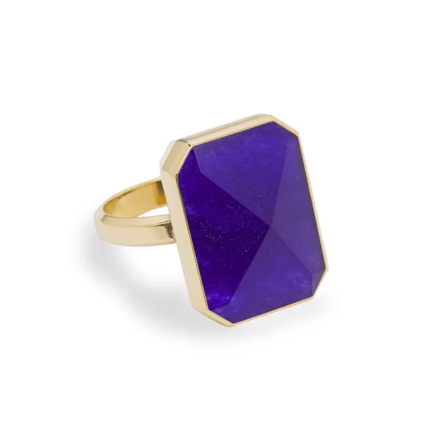 Ringly Luxe After Hours Anello Smart Giada Viola Misura 7